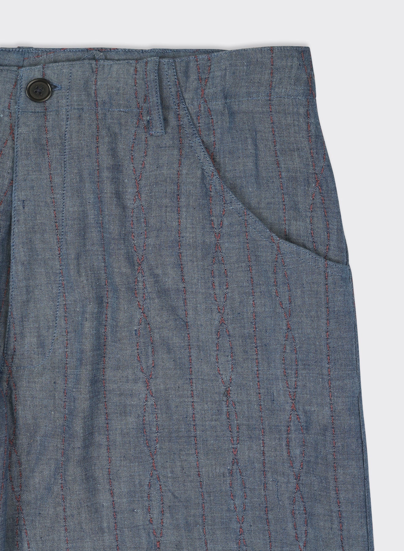 Abeer Trouser in Chambray
