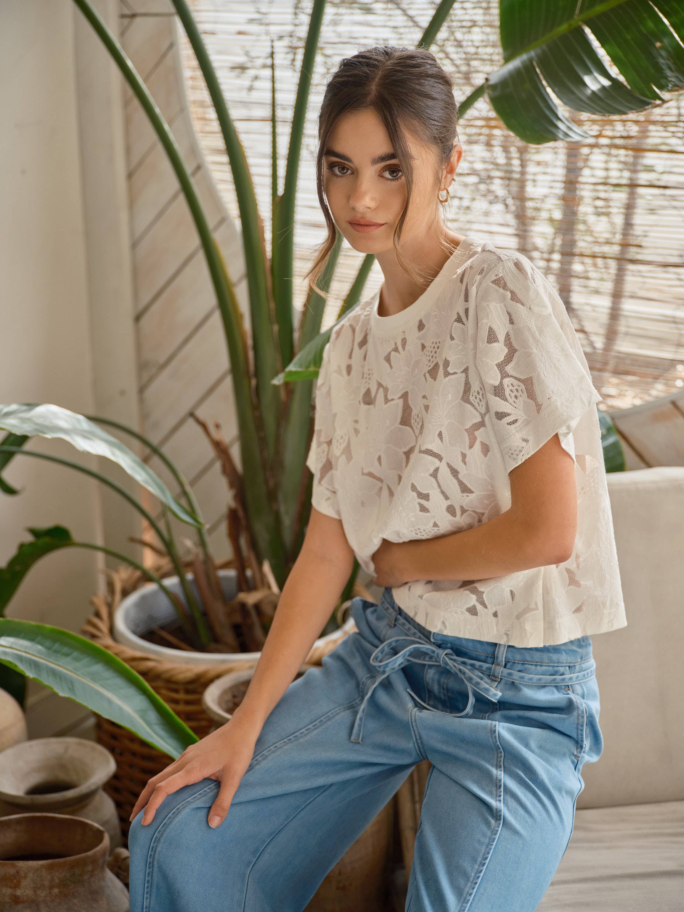 Floral Lace Tee