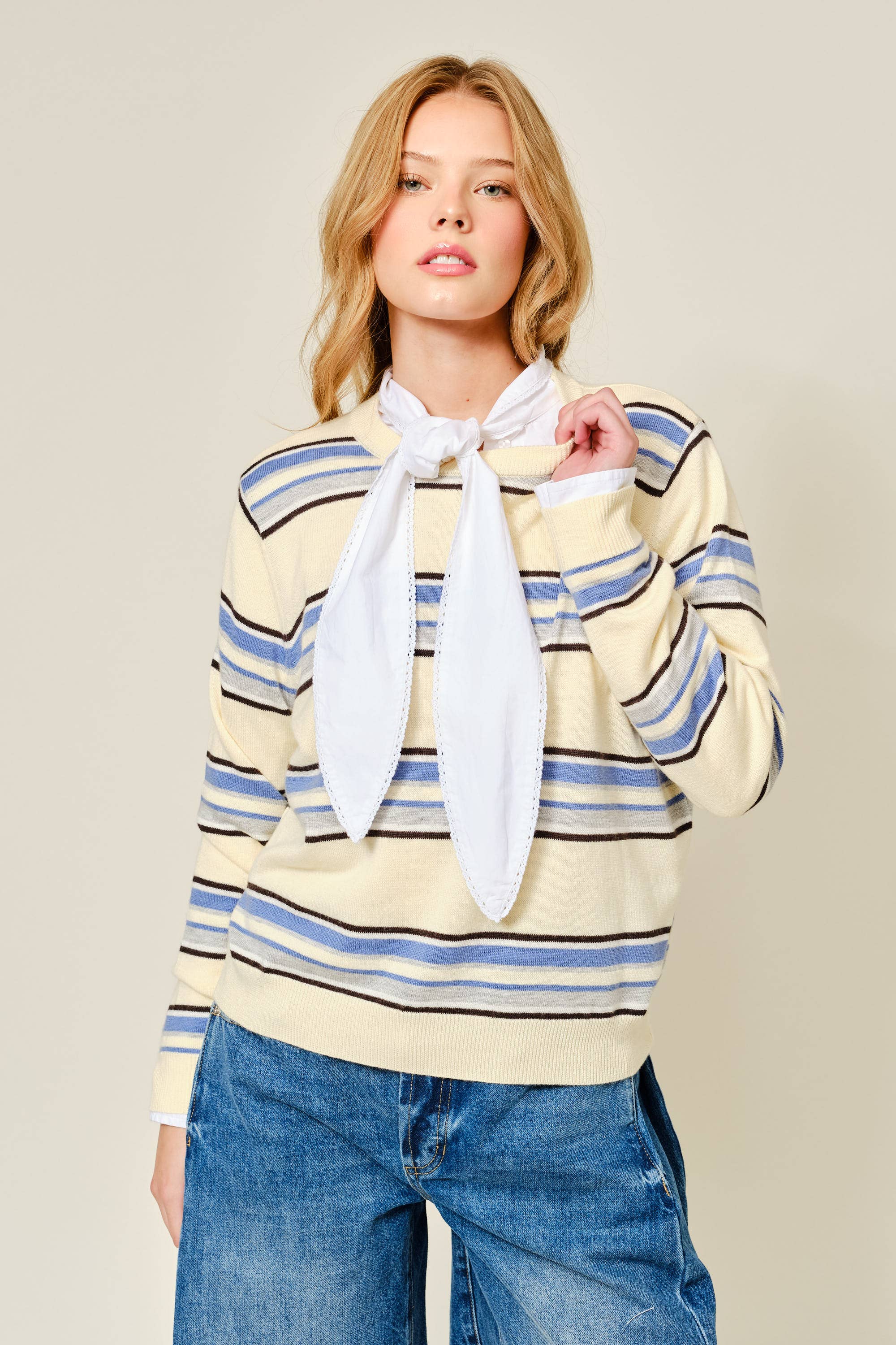 Soft Striped Crewneck - ACME FINE GOODS