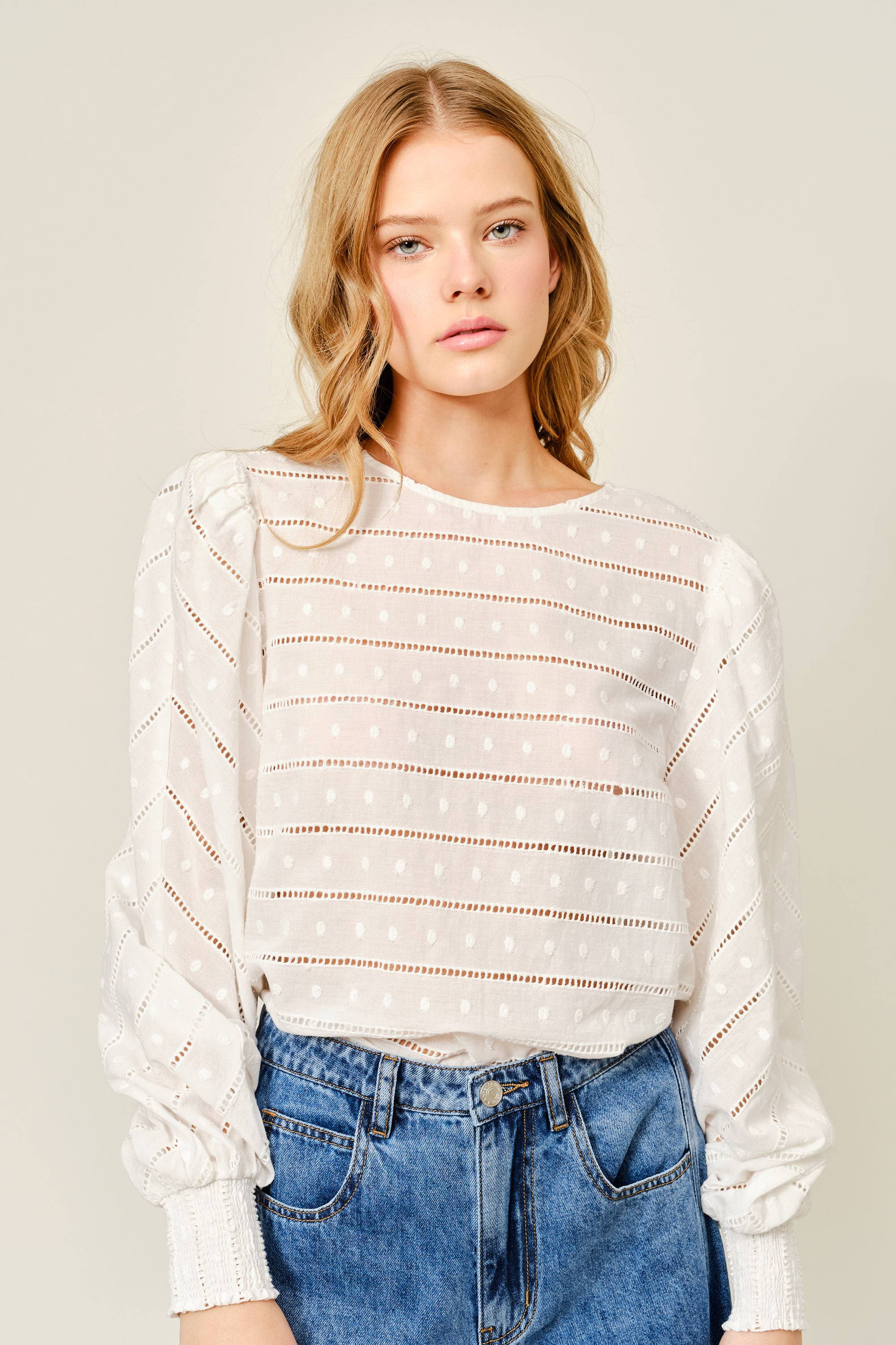 Embroidered Lace Blouse - ACME FINE GOODS