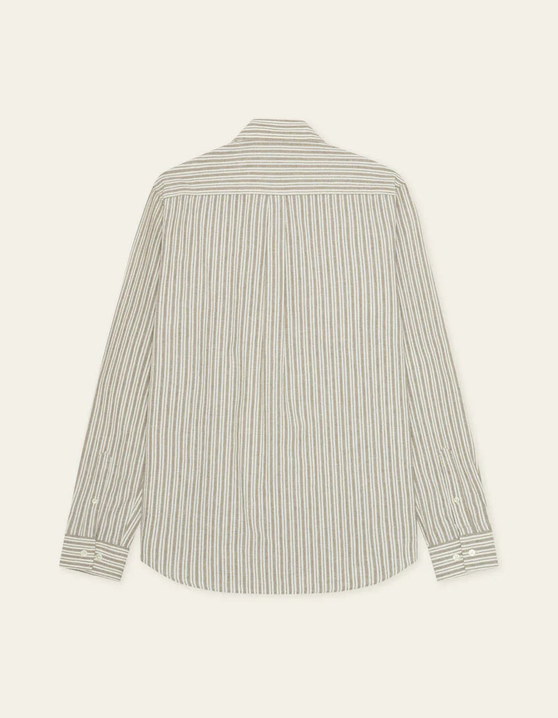 Stripe Cotton-Linen Shirt - ACME FINE GOODS