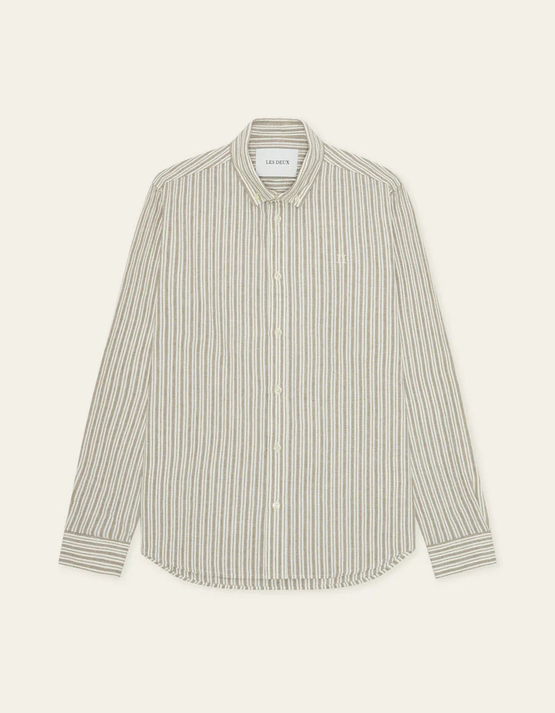 Stripe Cotton-Linen Shirt - ACME FINE GOODS