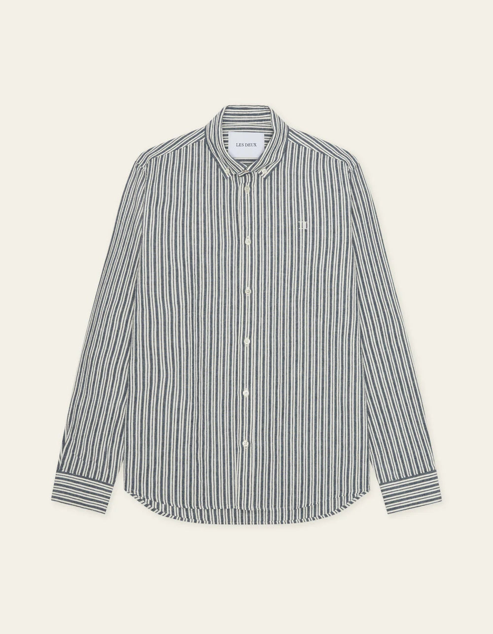 Stripe Cotton-Linen Shirt