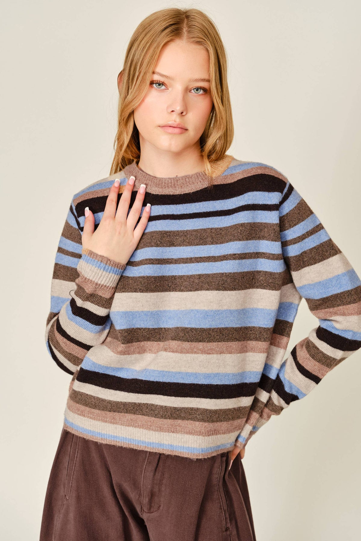 Cozy Striped Pullover - ACME FINE GOODS