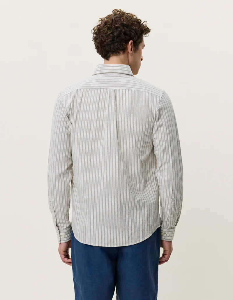 Stripe Cotton-Linen Shirt - ACME FINE GOODS