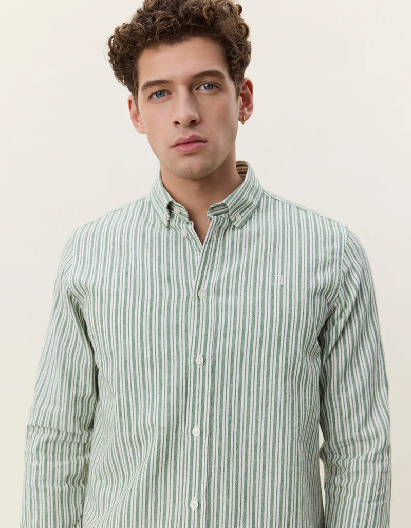 Stripe Cotton-Linen Shirt - ACME FINE GOODS