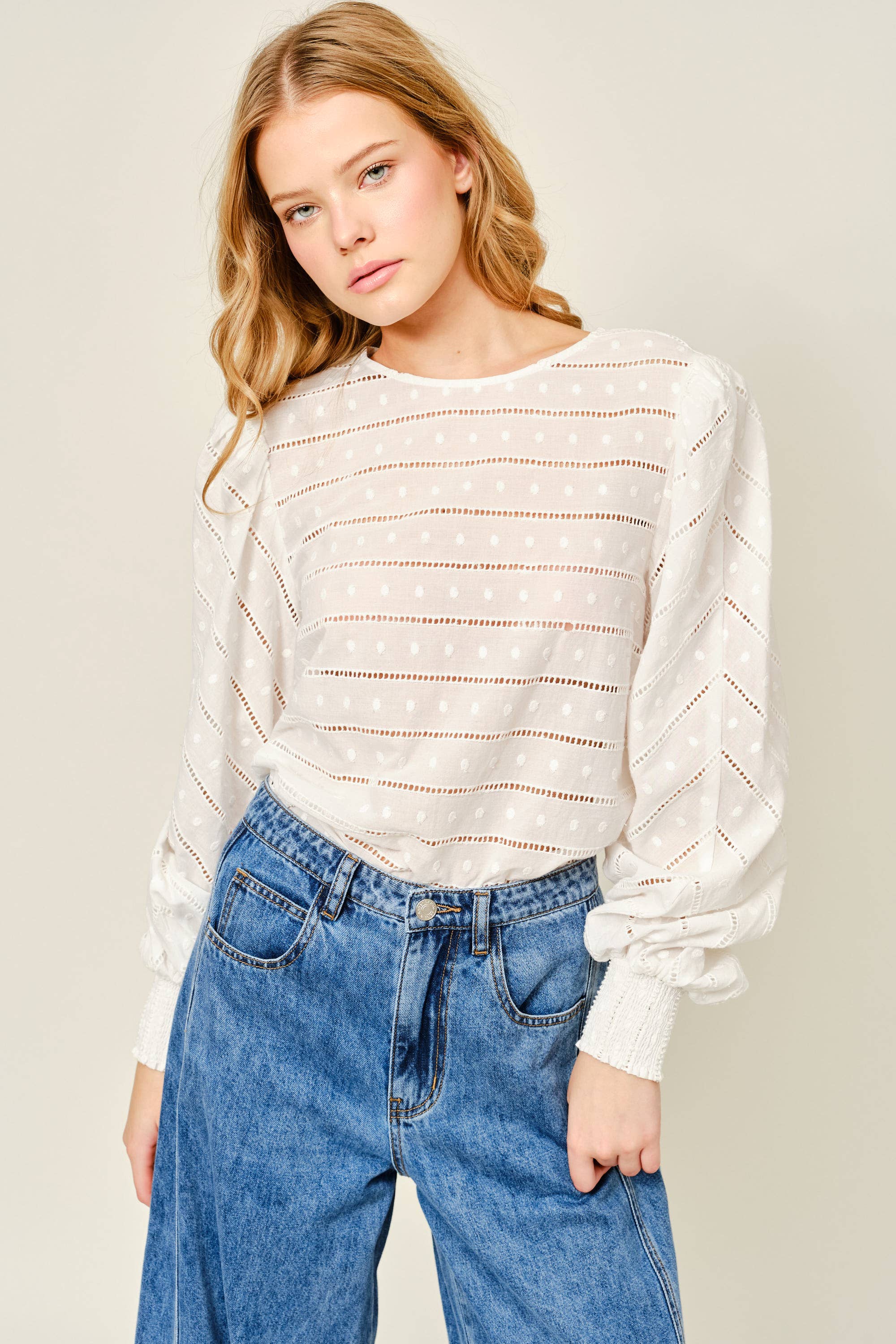 Embroidered Lace Blouse - ACME FINE GOODS