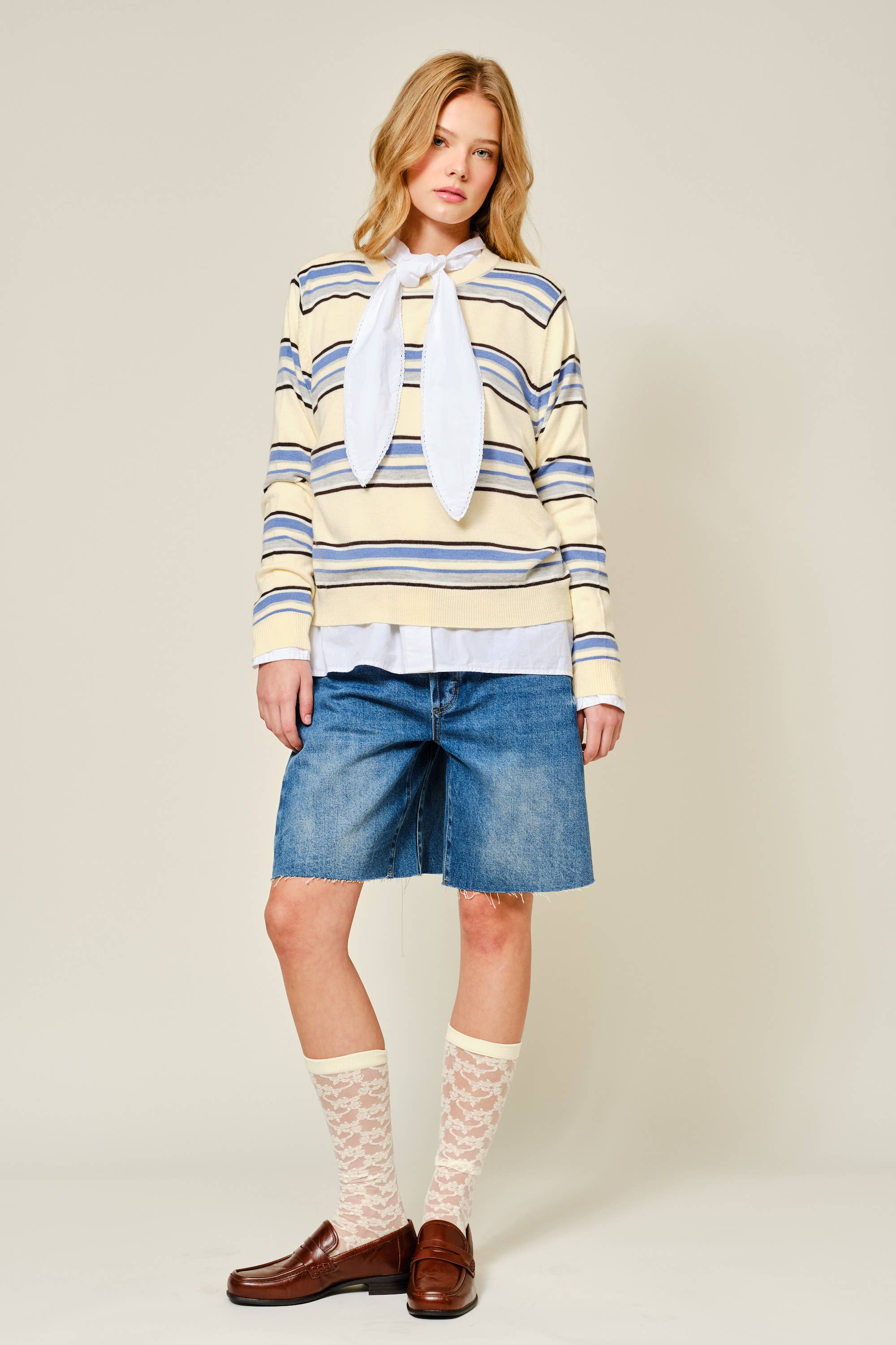 Soft Striped Crewneck - ACME FINE GOODS