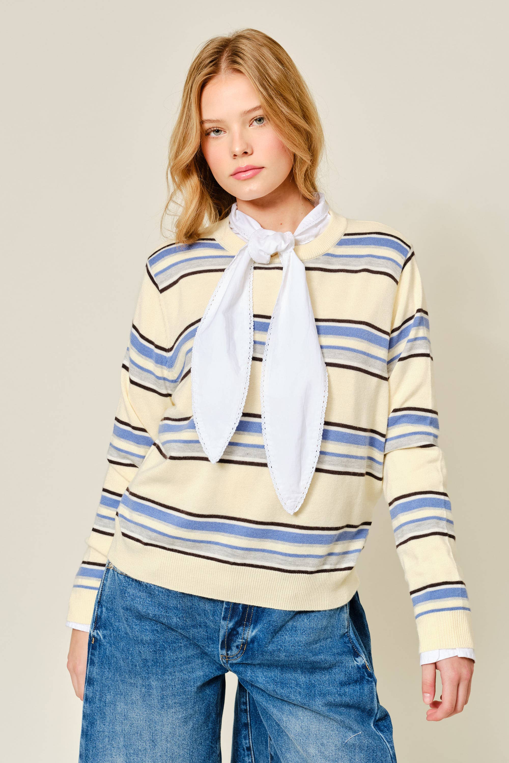 Soft Striped Crewneck - ACME FINE GOODS