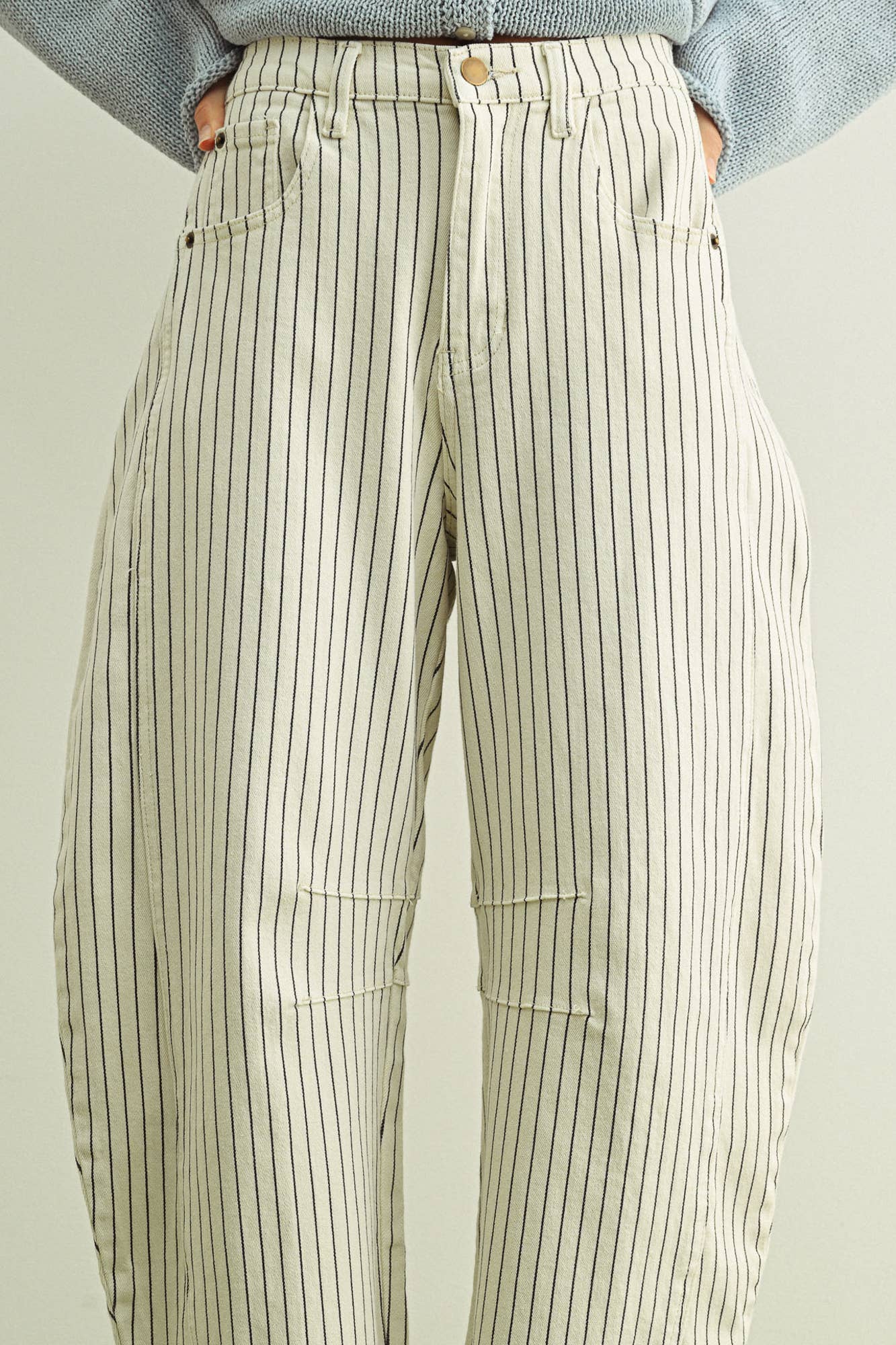 Pinstripe Barrel Pant