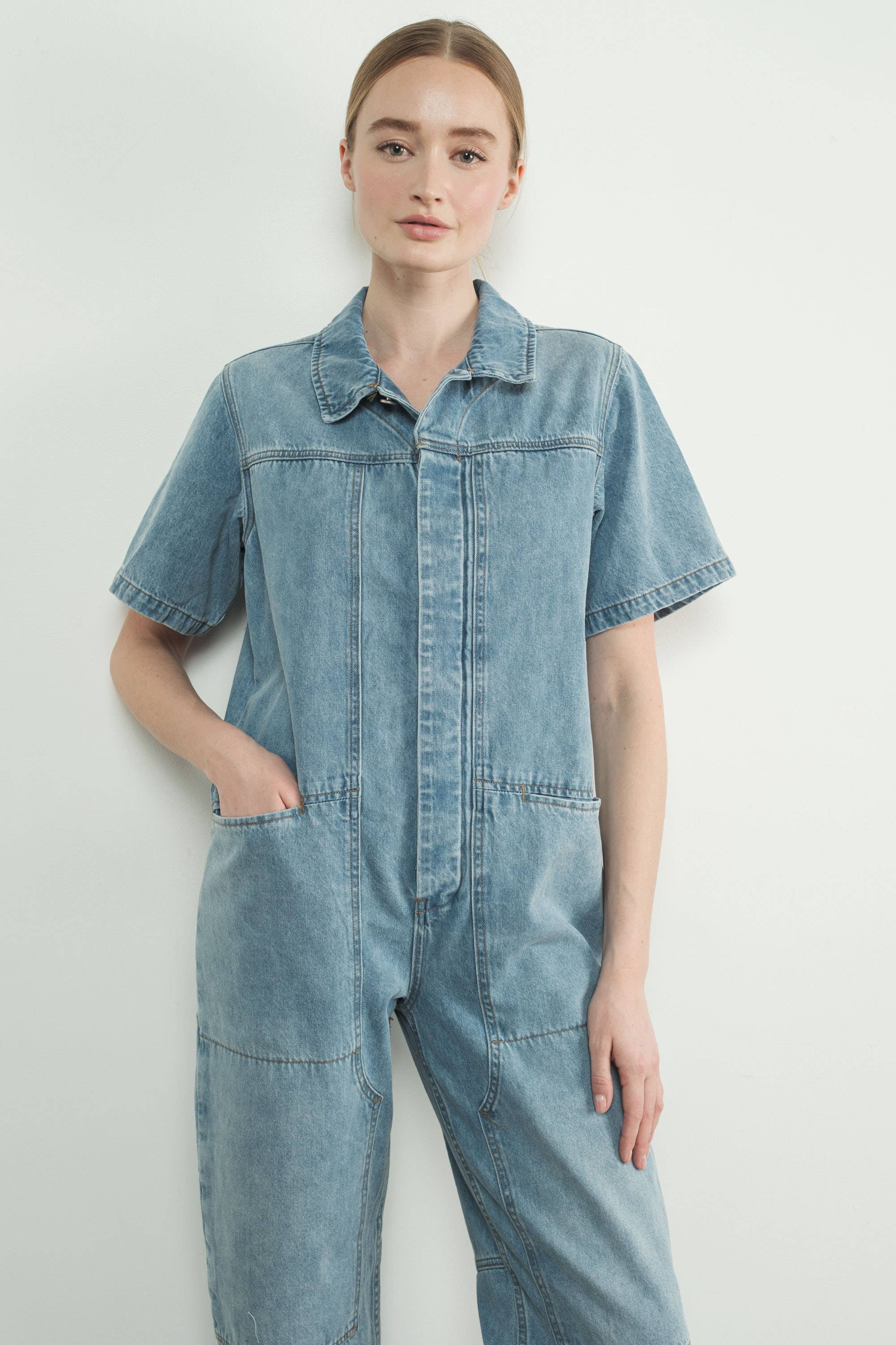 Vintage Style Denim Jumpsuit - ACME FINE GOODS