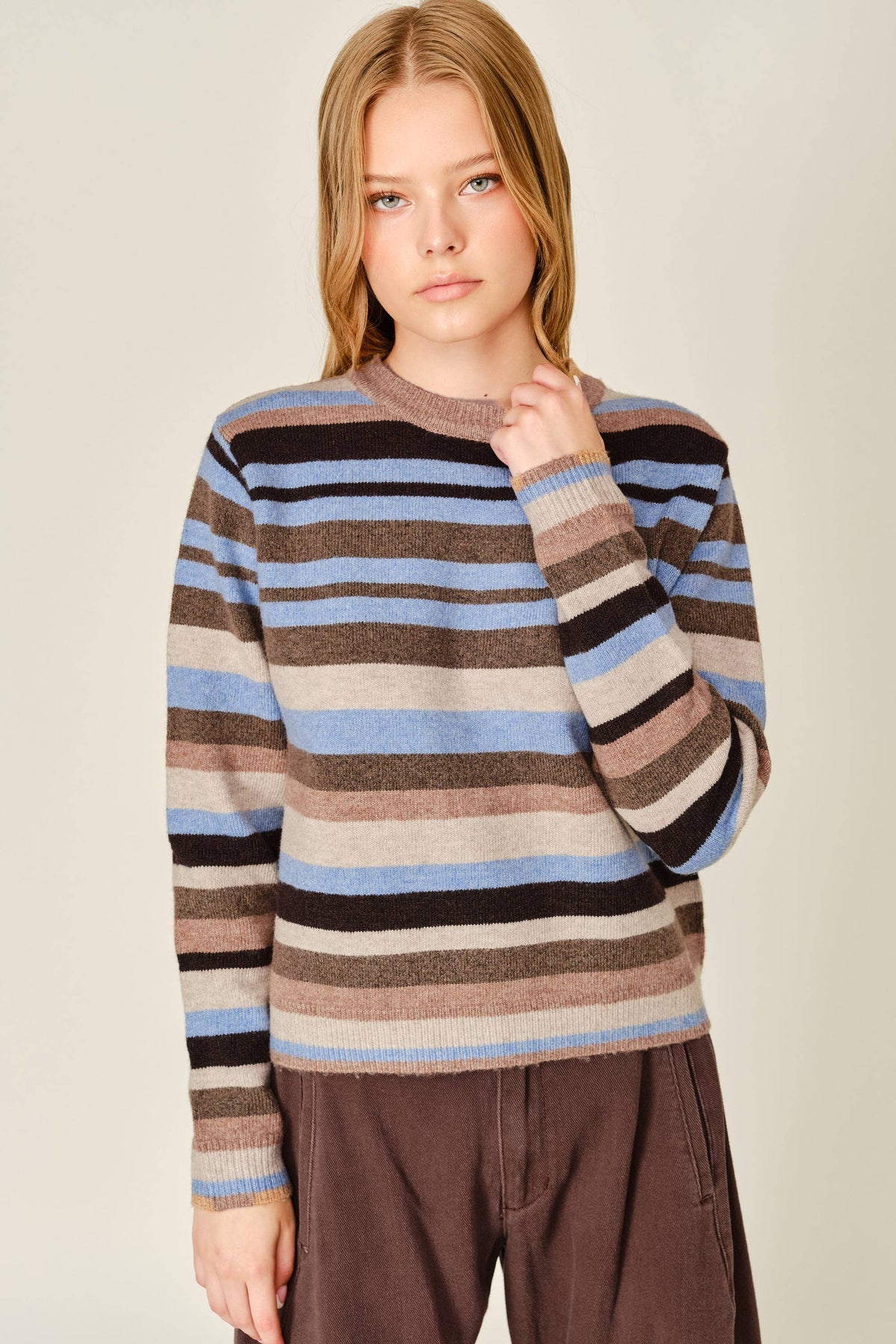 Cozy Striped Pullover - ACME FINE GOODS