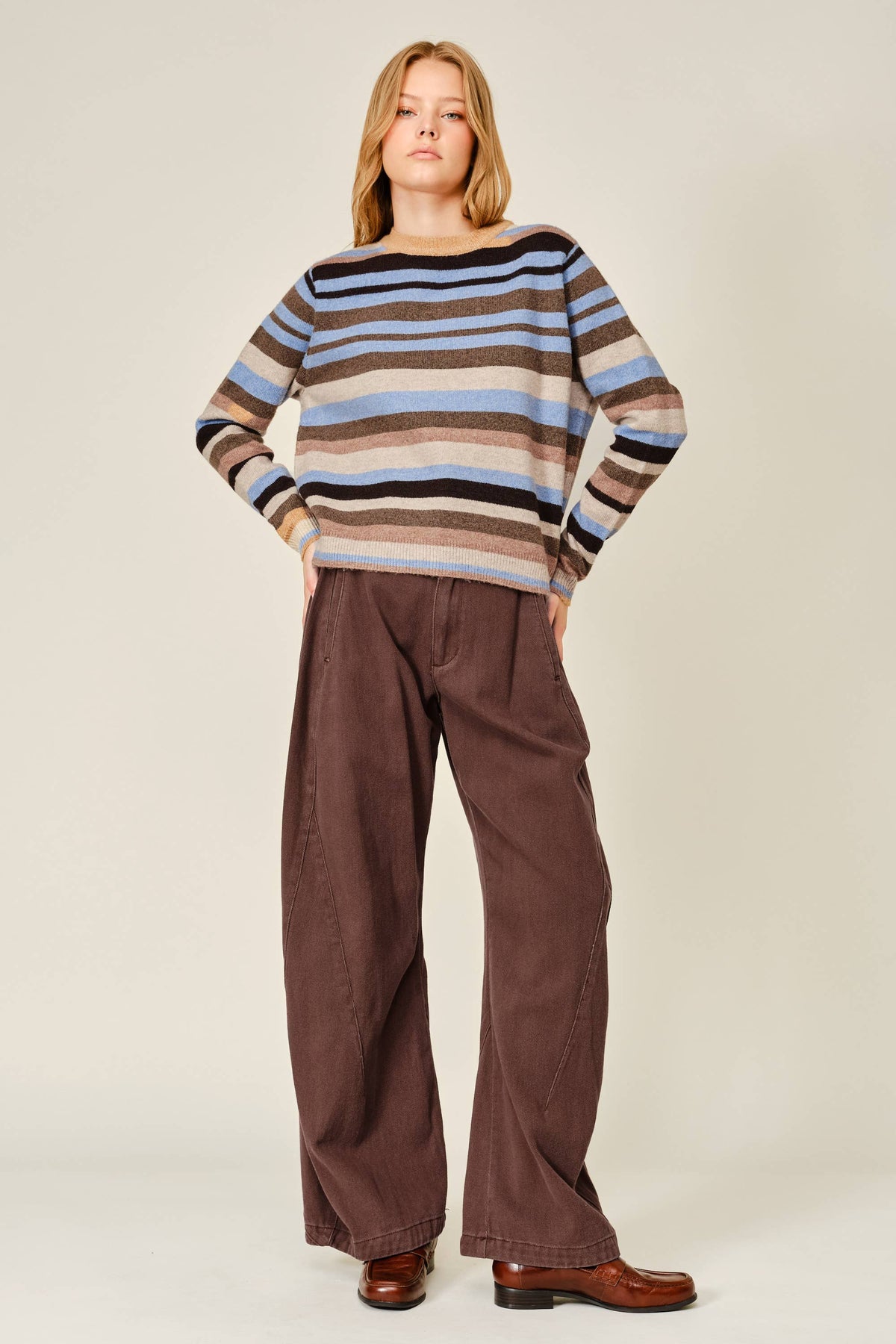 Cozy Striped Pullover - ACME FINE GOODS