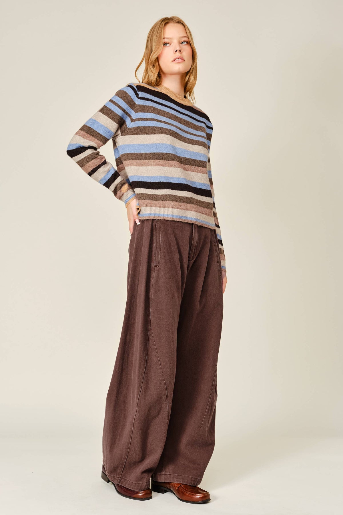 Cozy Striped Pullover - ACME FINE GOODS