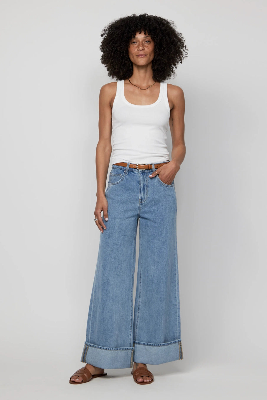 Parker Cuffed Wide Leg Jean - ACME FINE GOODS