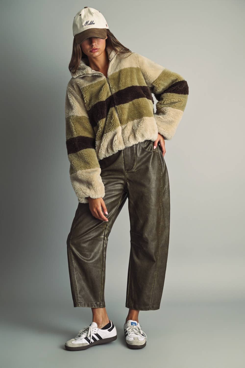 Striped Teddy Fleece