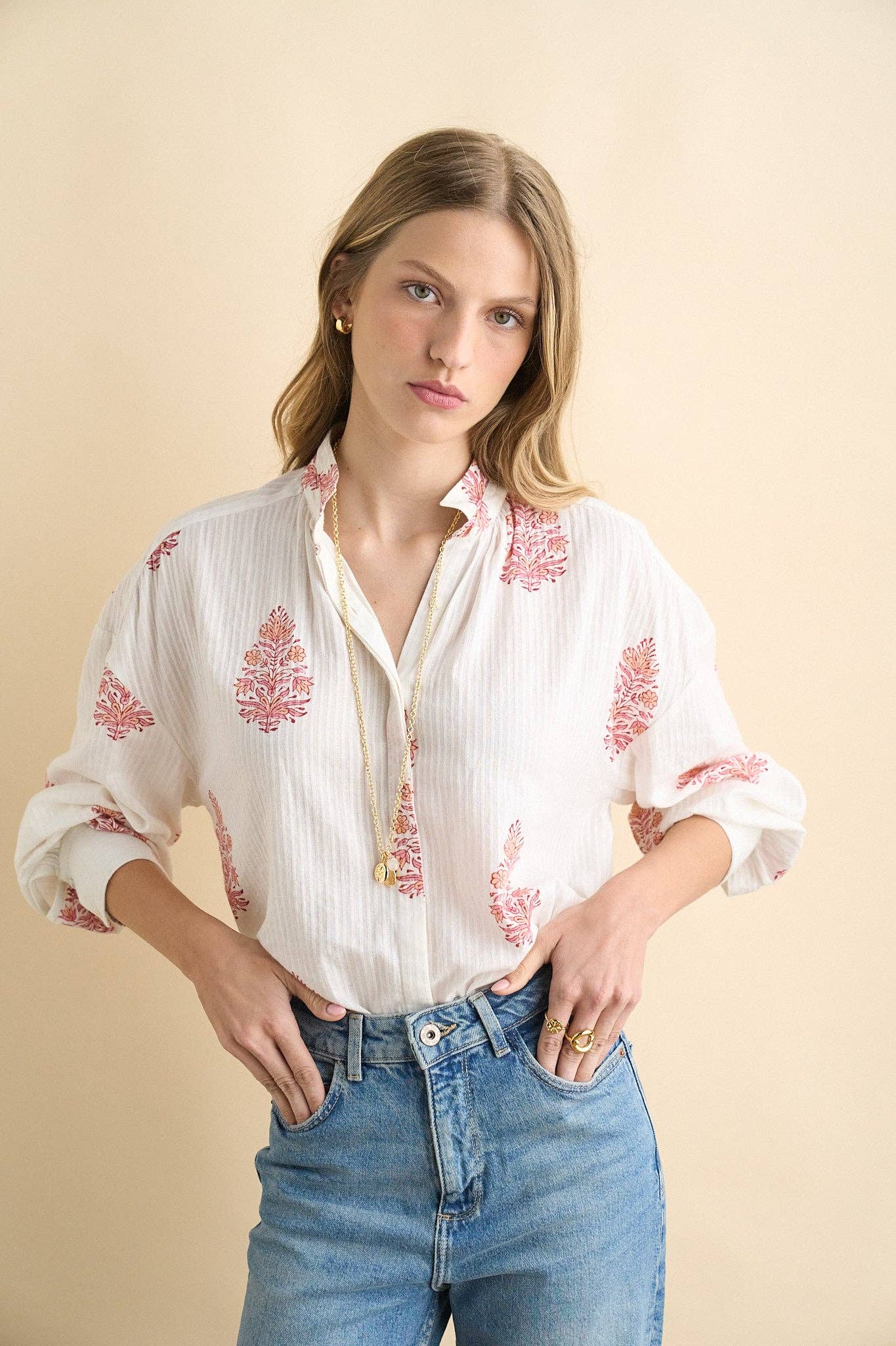 Alexa blouse off white - ACME FINE GOODS