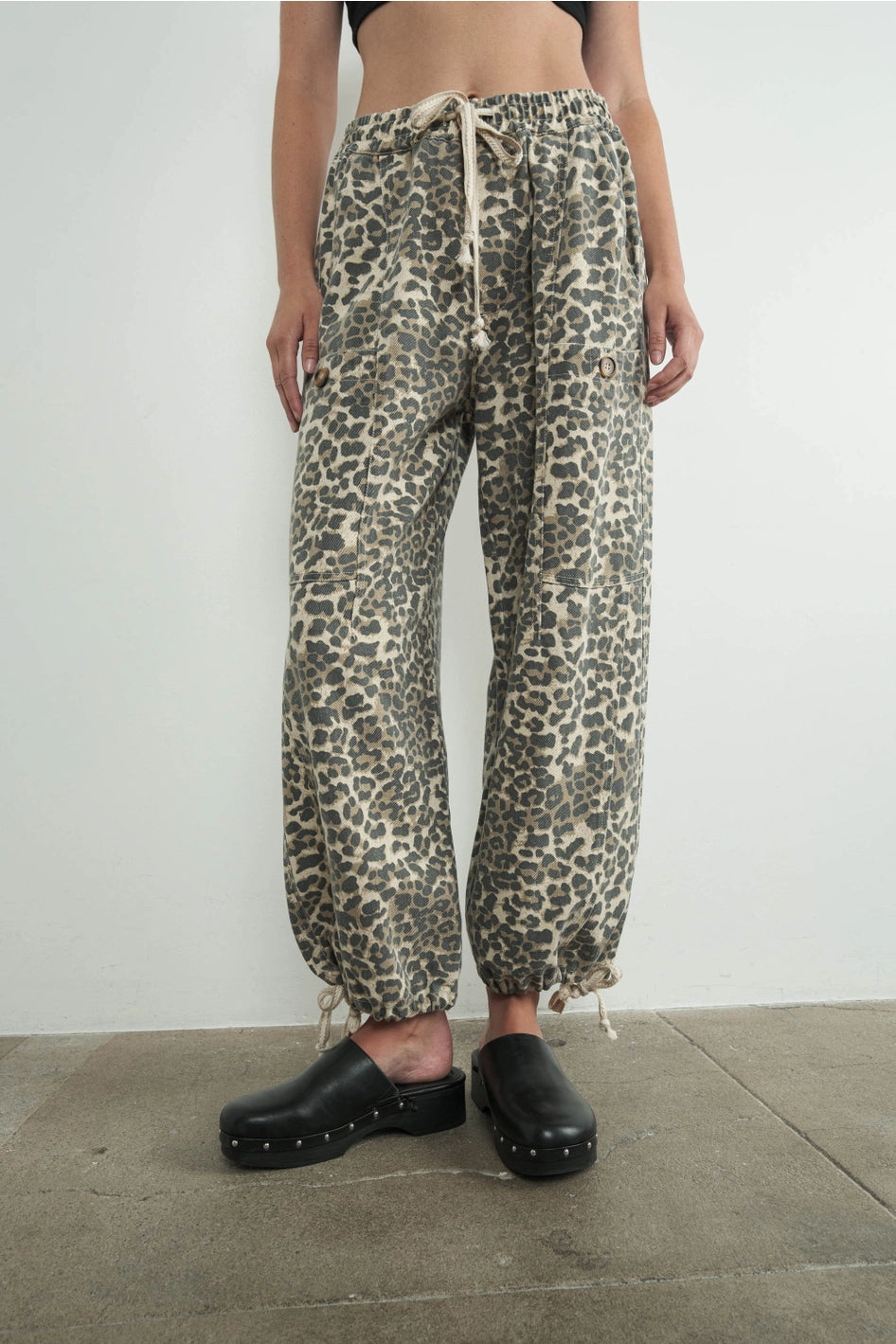 Leopard Pull On Pant