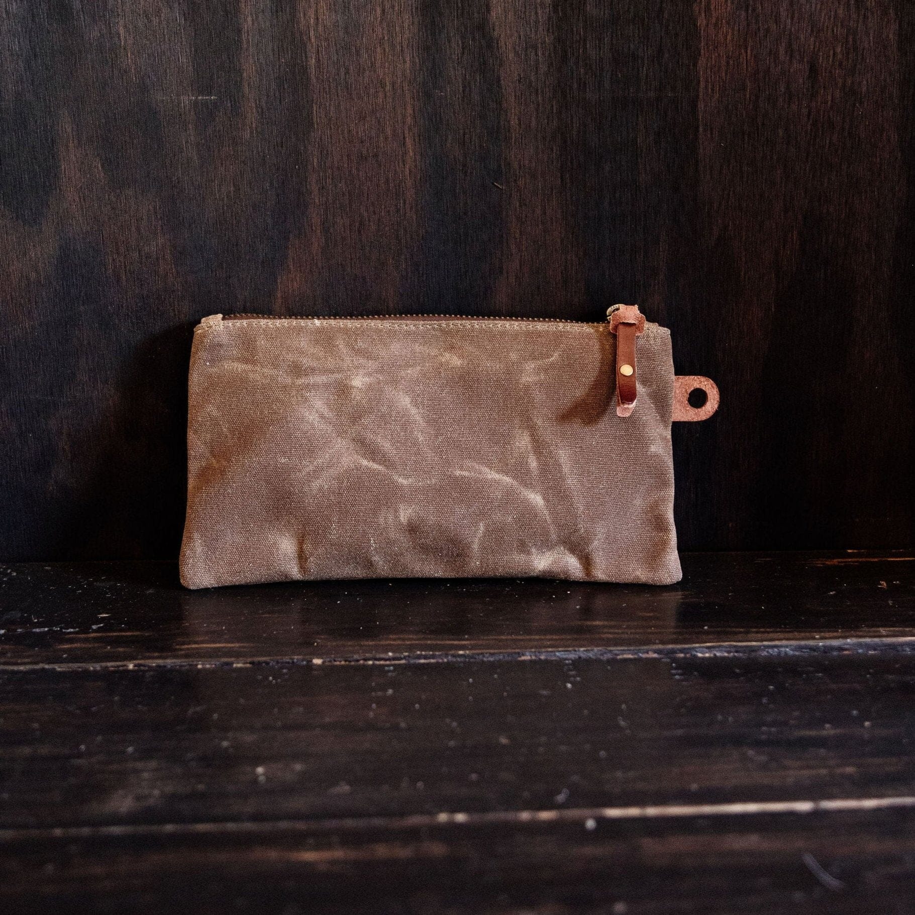 Waxed Canvas Zip Pouch