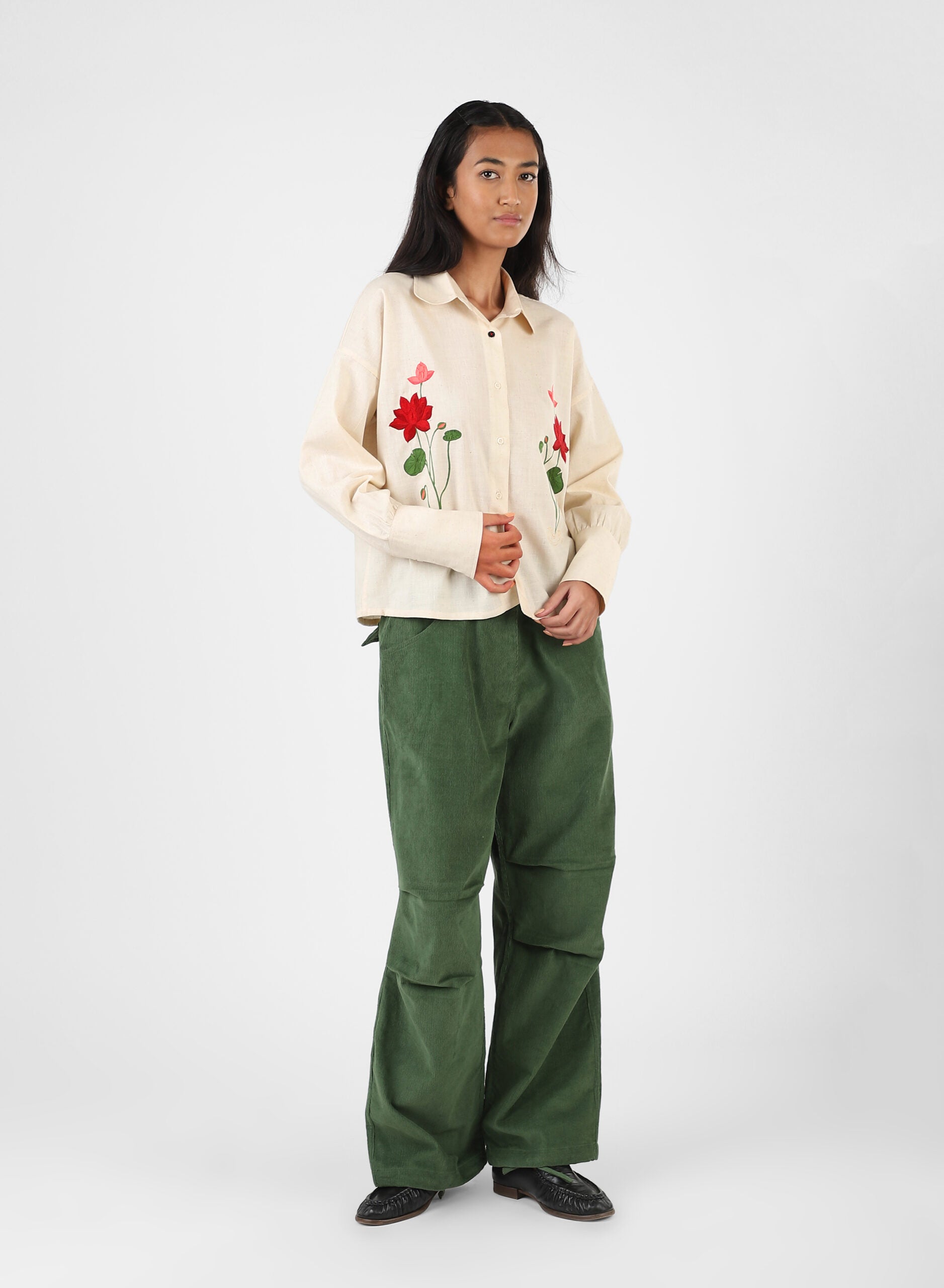 Leah Shirt - Hand Embroidered