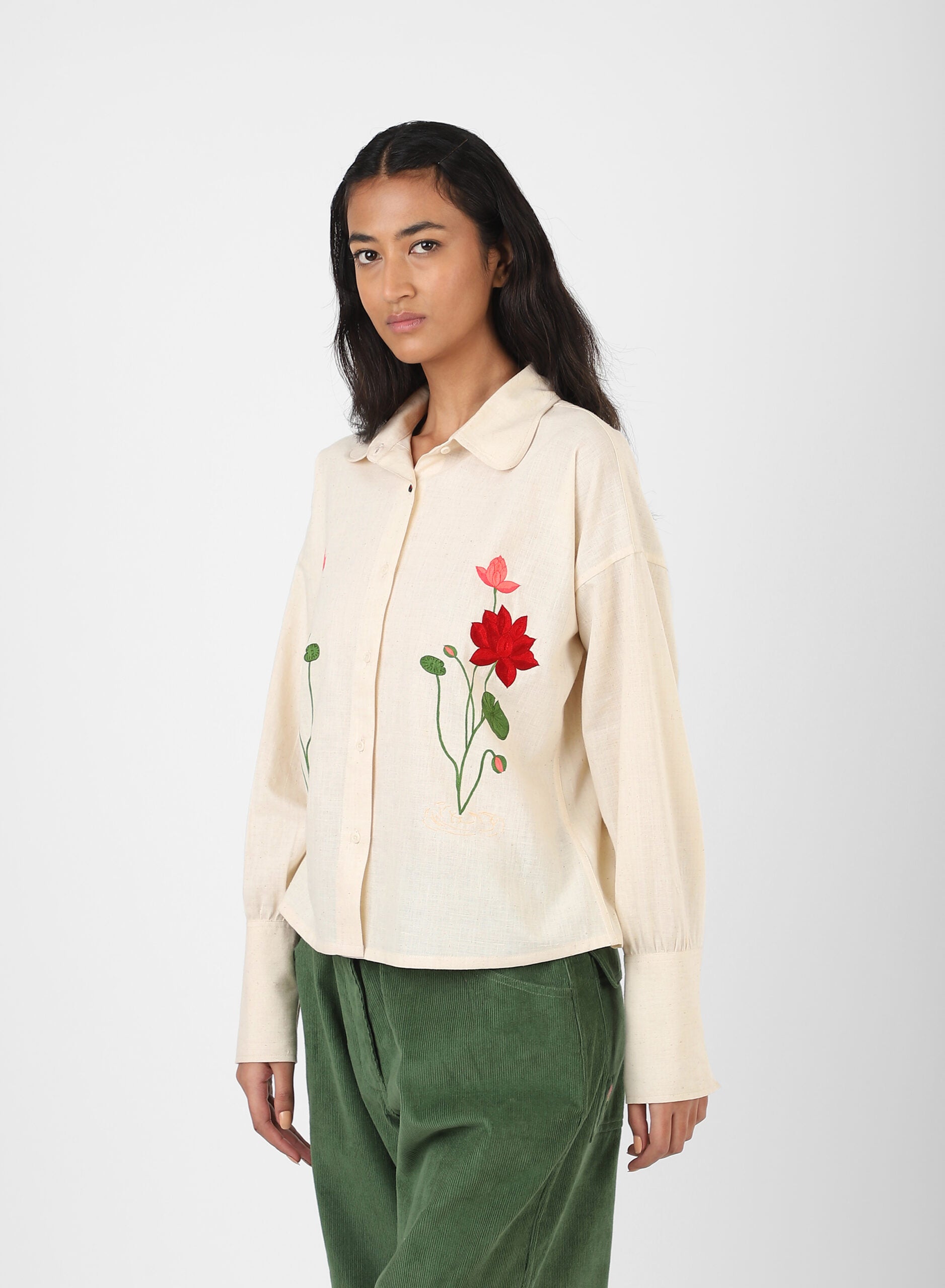 Leah Shirt - Hand Embroidered