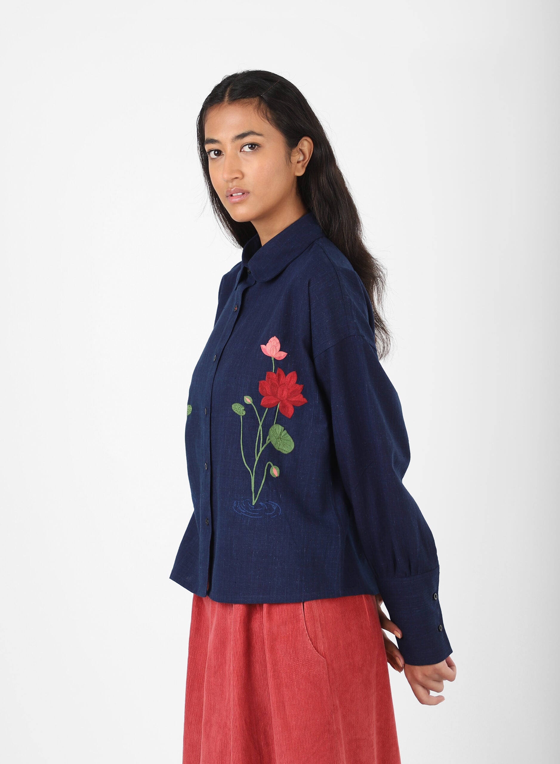 Leah Shirt - Hand Embroidered