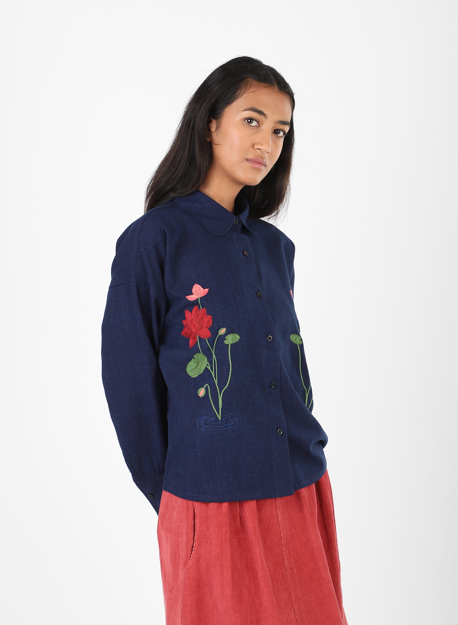 Leah Shirt - Hand Embroidered
