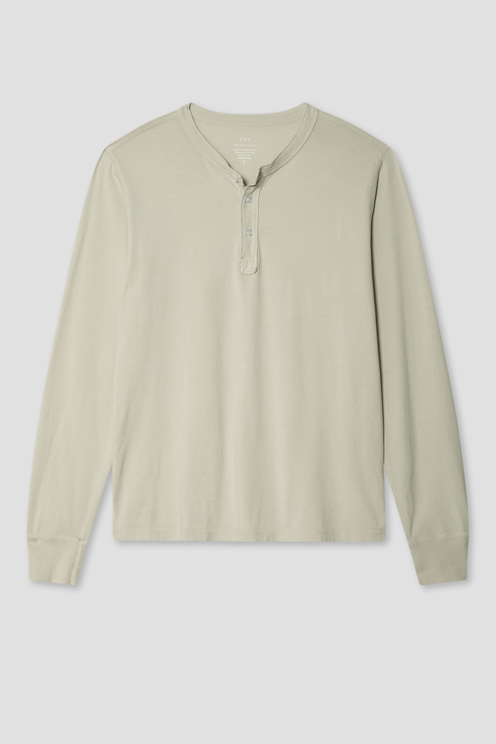 LS Supima Jersey Henley