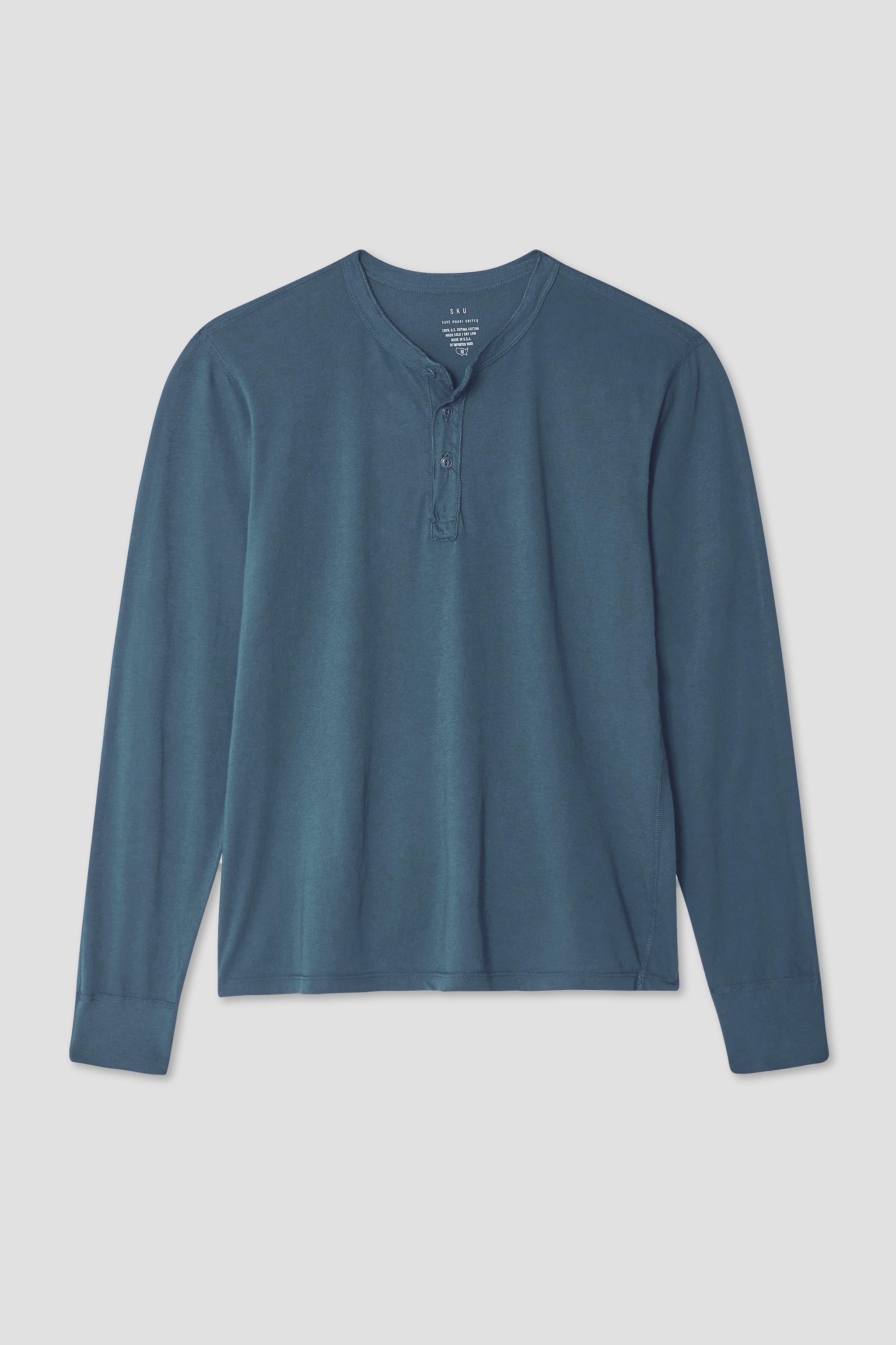 LS Supima Jersey Henley