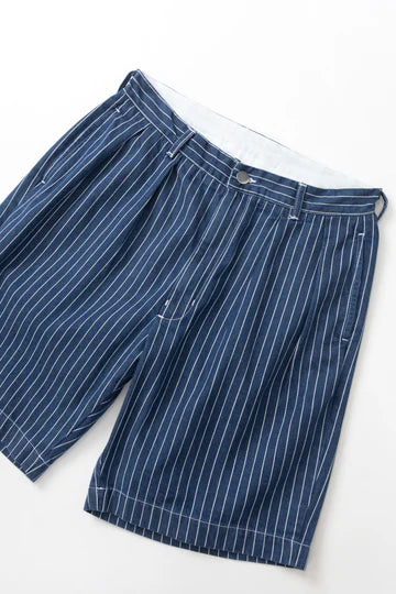 Pinstripe Denim Part Timer Shorts - ACME FINE GOODS