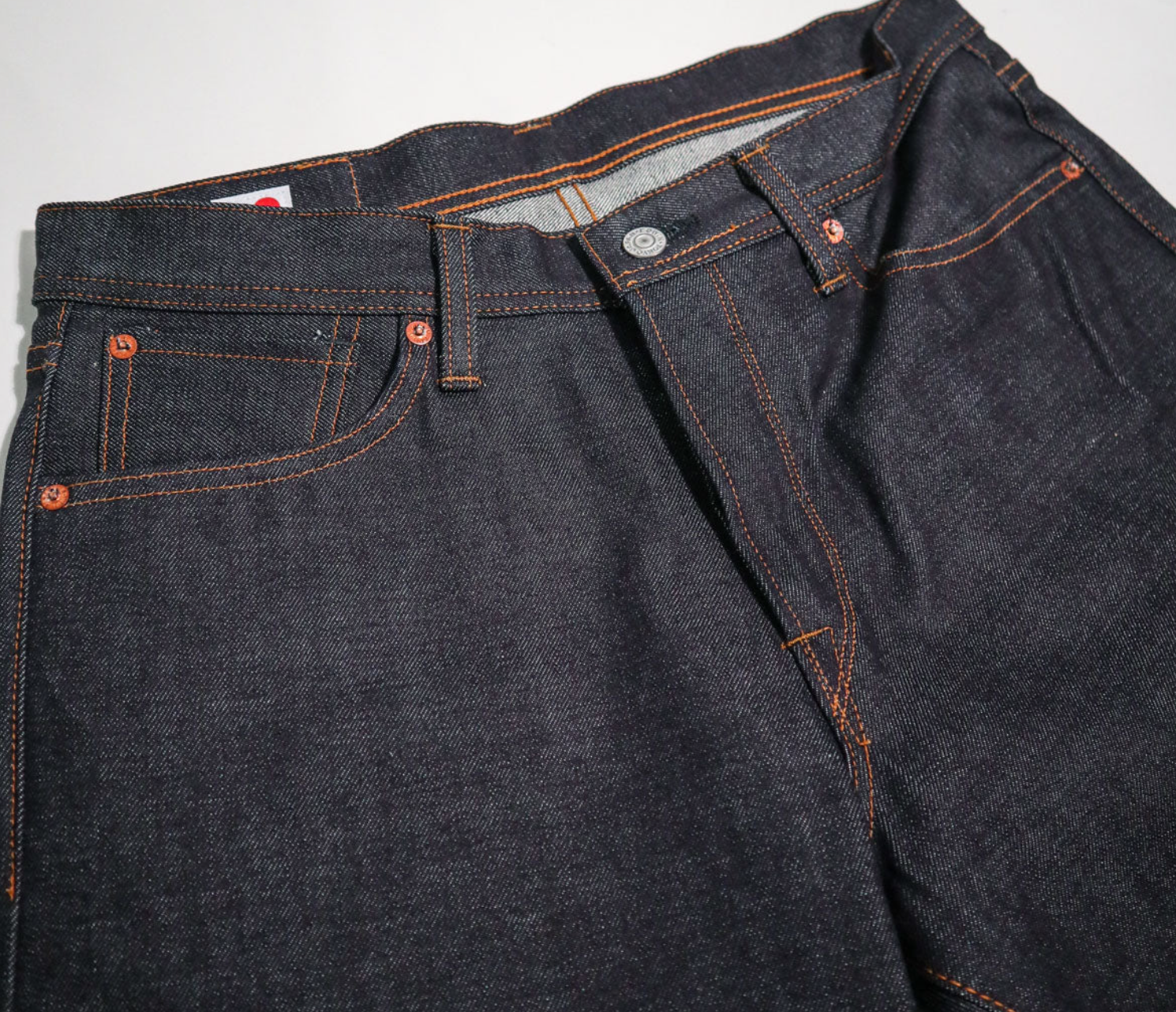 AKT03 Dry Indigo 13.5oz Rainbow Selvedge Denim Regular Straight by Edwin Japan - ACME FINE GOODS