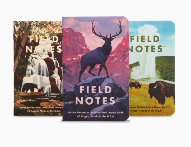 Field Notes National Parks Memo Book 3 pack - ACME FINE GOODS