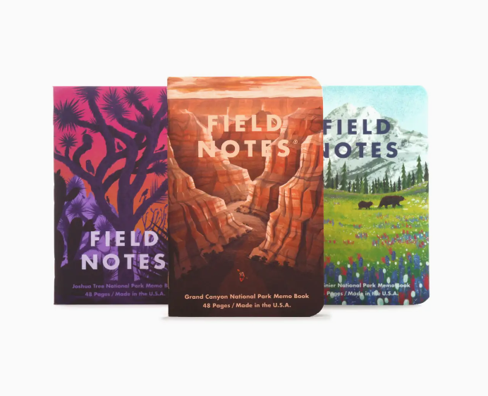 Field Notes National Parks Memo Book 3 pack - ACME FINE GOODS