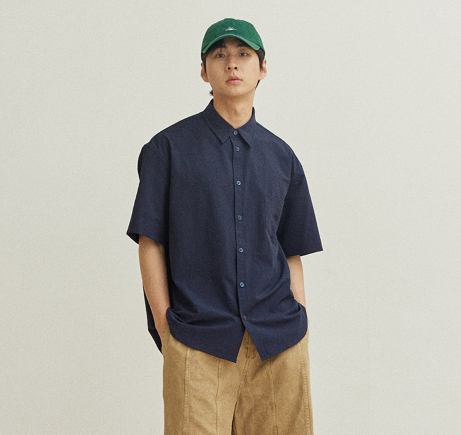 Relaxed Seersucker Halfshirt - ACME FINE GOODS