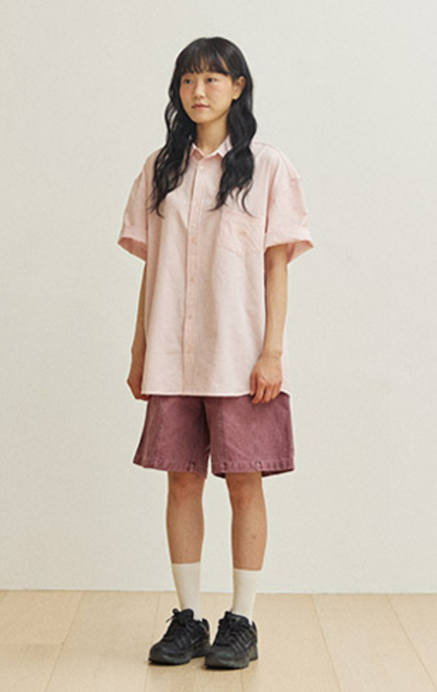Relaxed Seersucker Halfshirt - ACME FINE GOODS