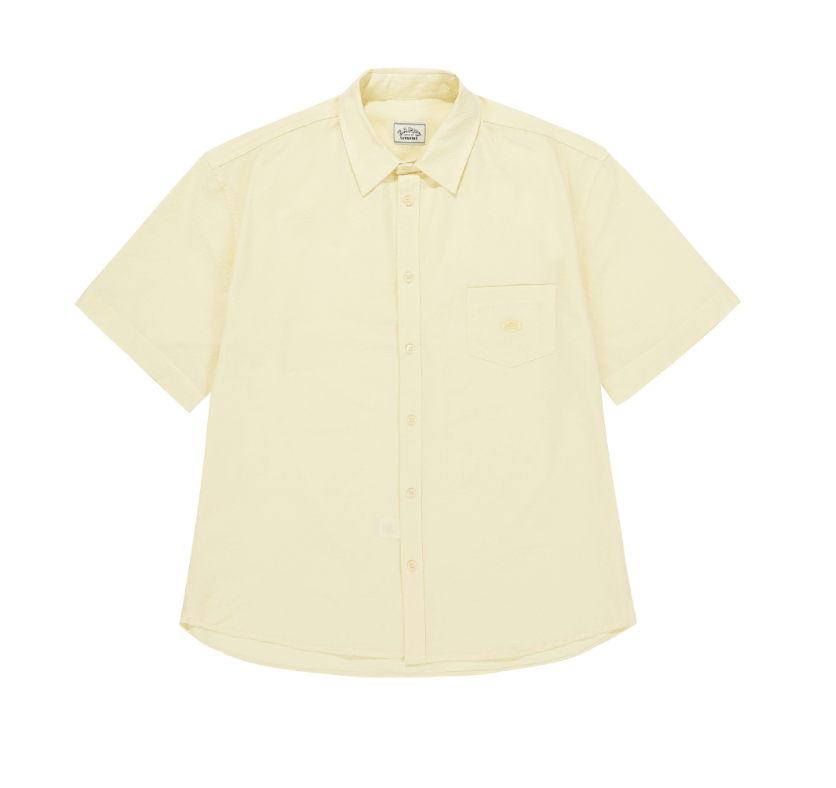 Relaxed Seersucker Halfshirt - ACME FINE GOODS