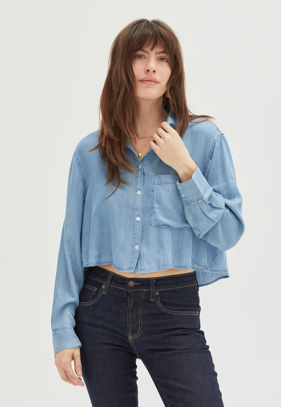 Ellison Button-Up Denim Shirt - ACME FINE GOODS
