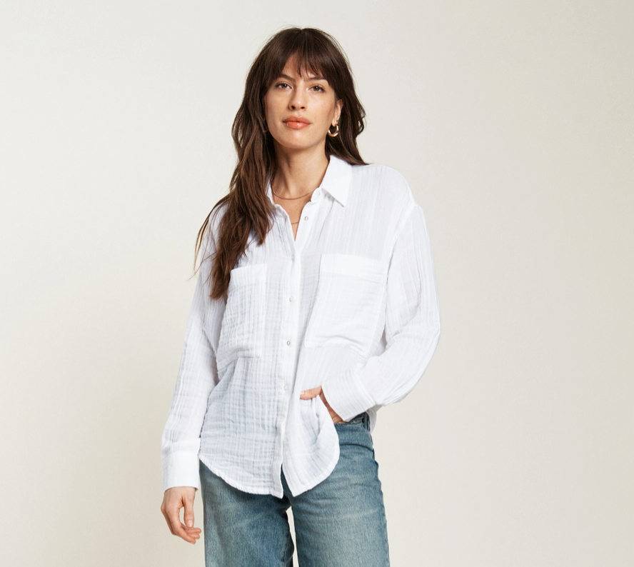 Pierre Button-Up Gauze Shirt - ACME FINE GOODS