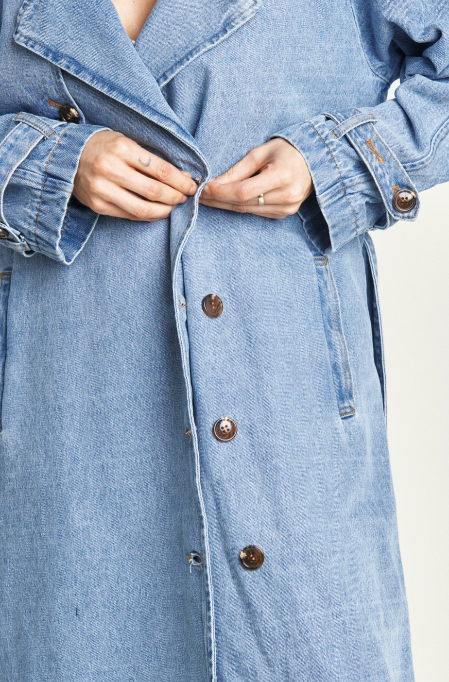 Ryland Denim Trench Coat - ACME FINE GOODS