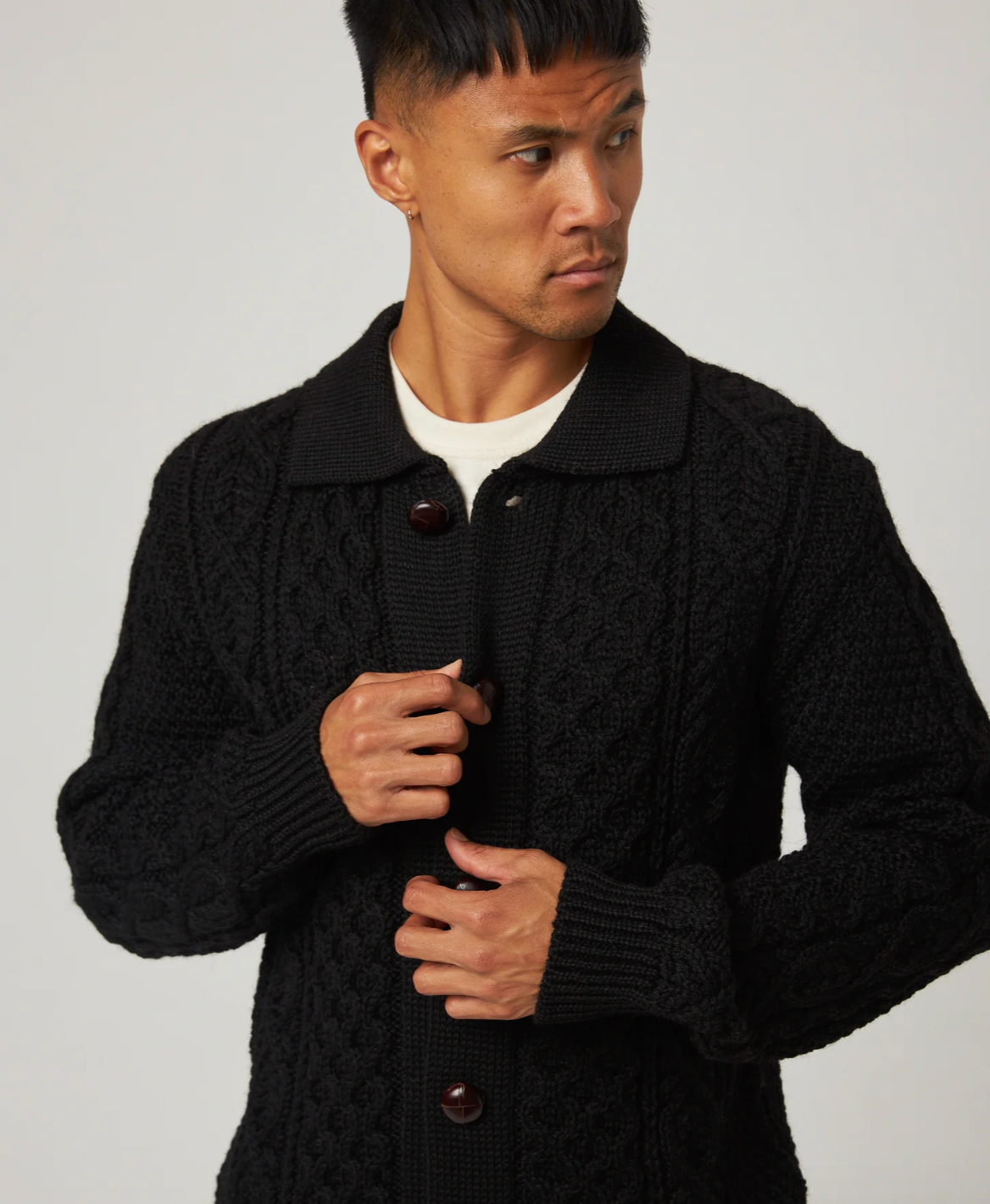 Hudson Aran Cardigan by Peregrine - ACME FINE GOODS