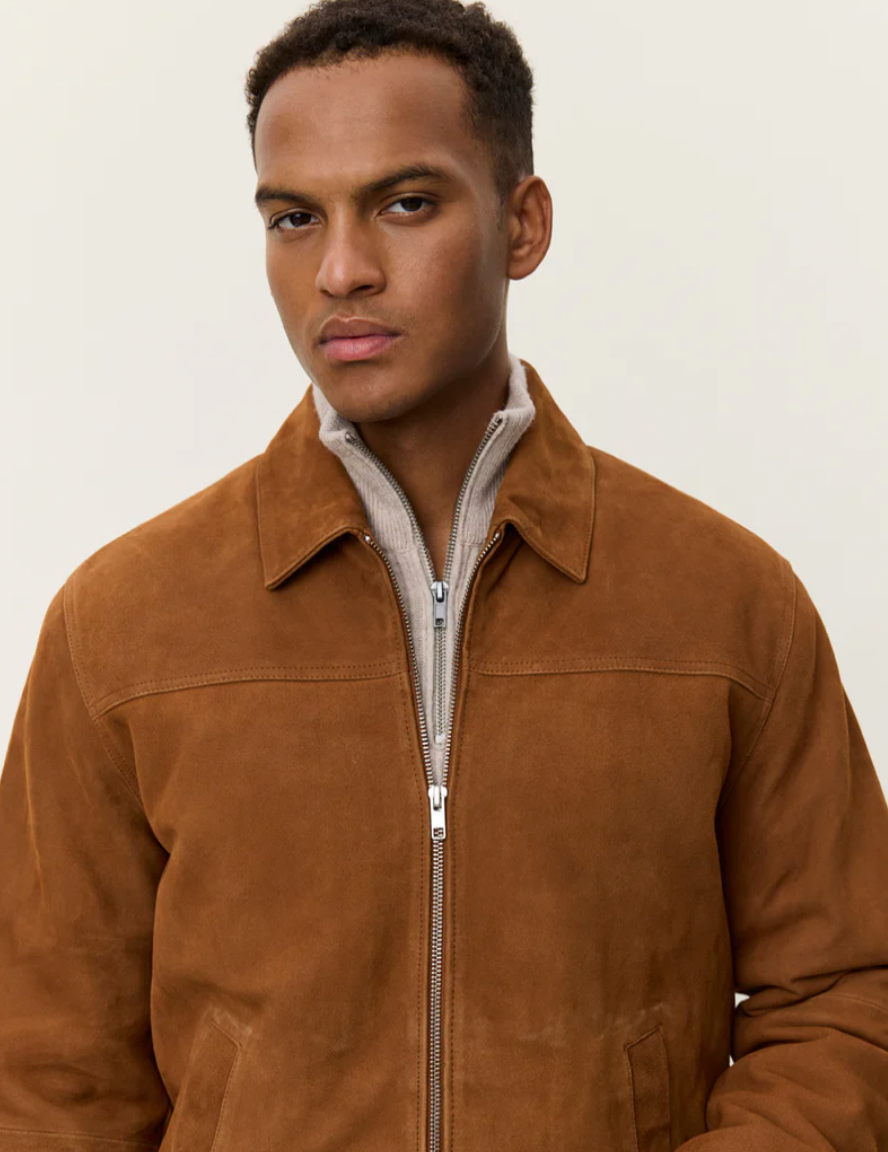 Nyle Suede Coach Jacket