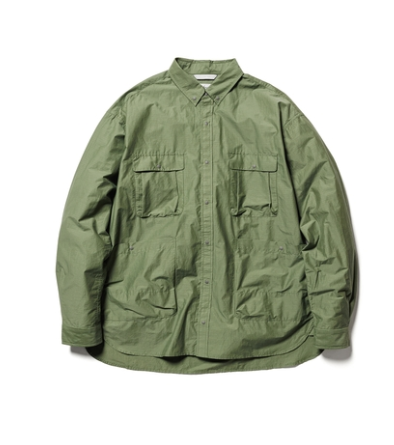 Ripstop Camp Shirt by Nanga Japan - ACME FINE GOODS