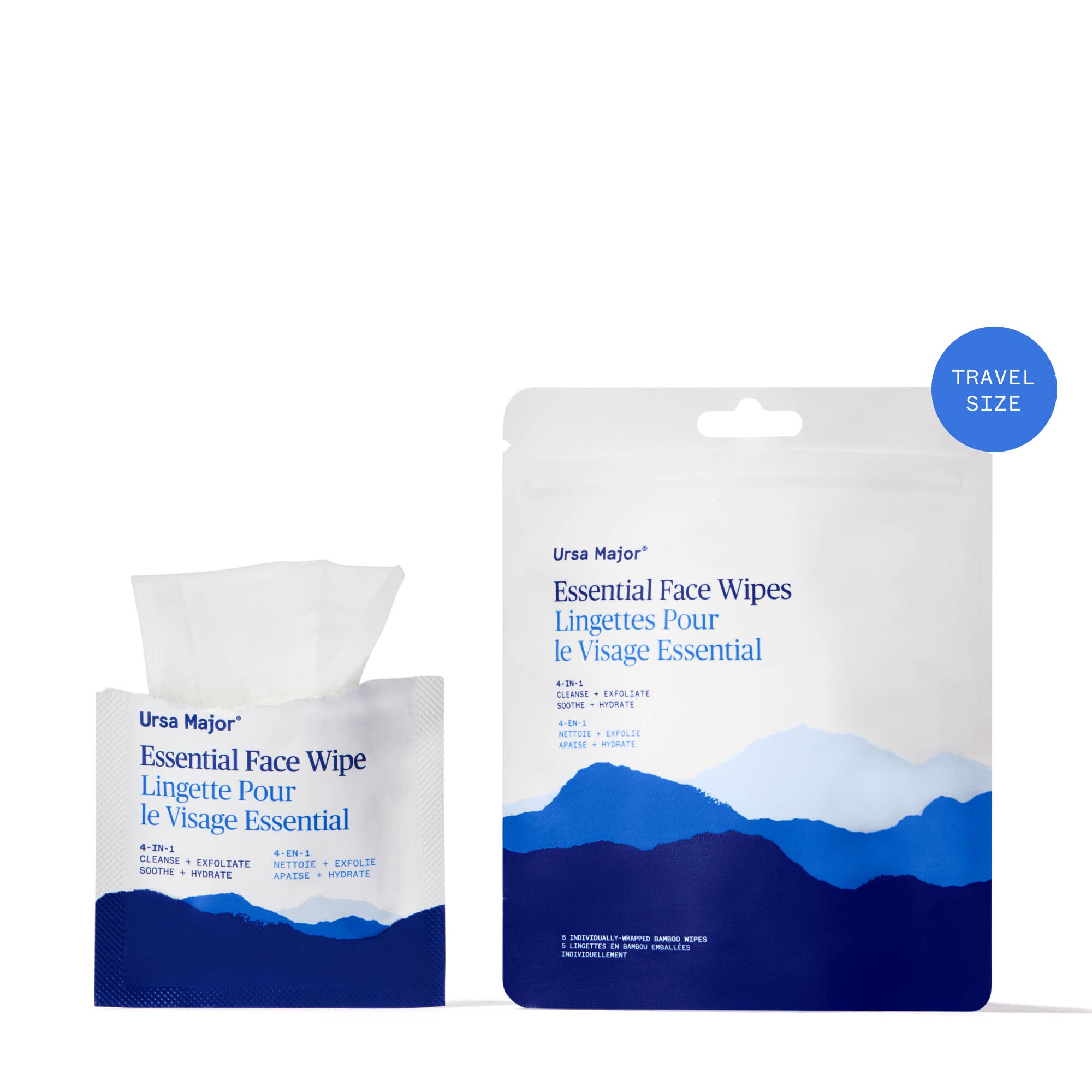 Essential Face Wipes, 5 ct Pouch - ACME FINE GOODS
