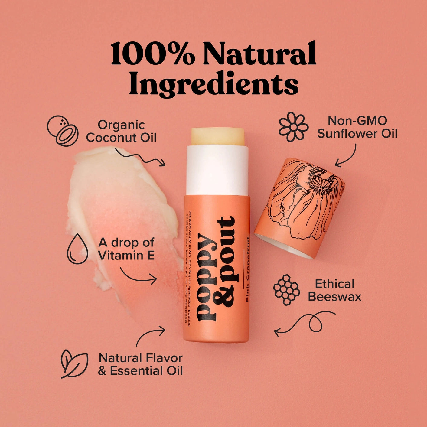Poppy & Pout Lip Balm - ACME FINE GOODS
