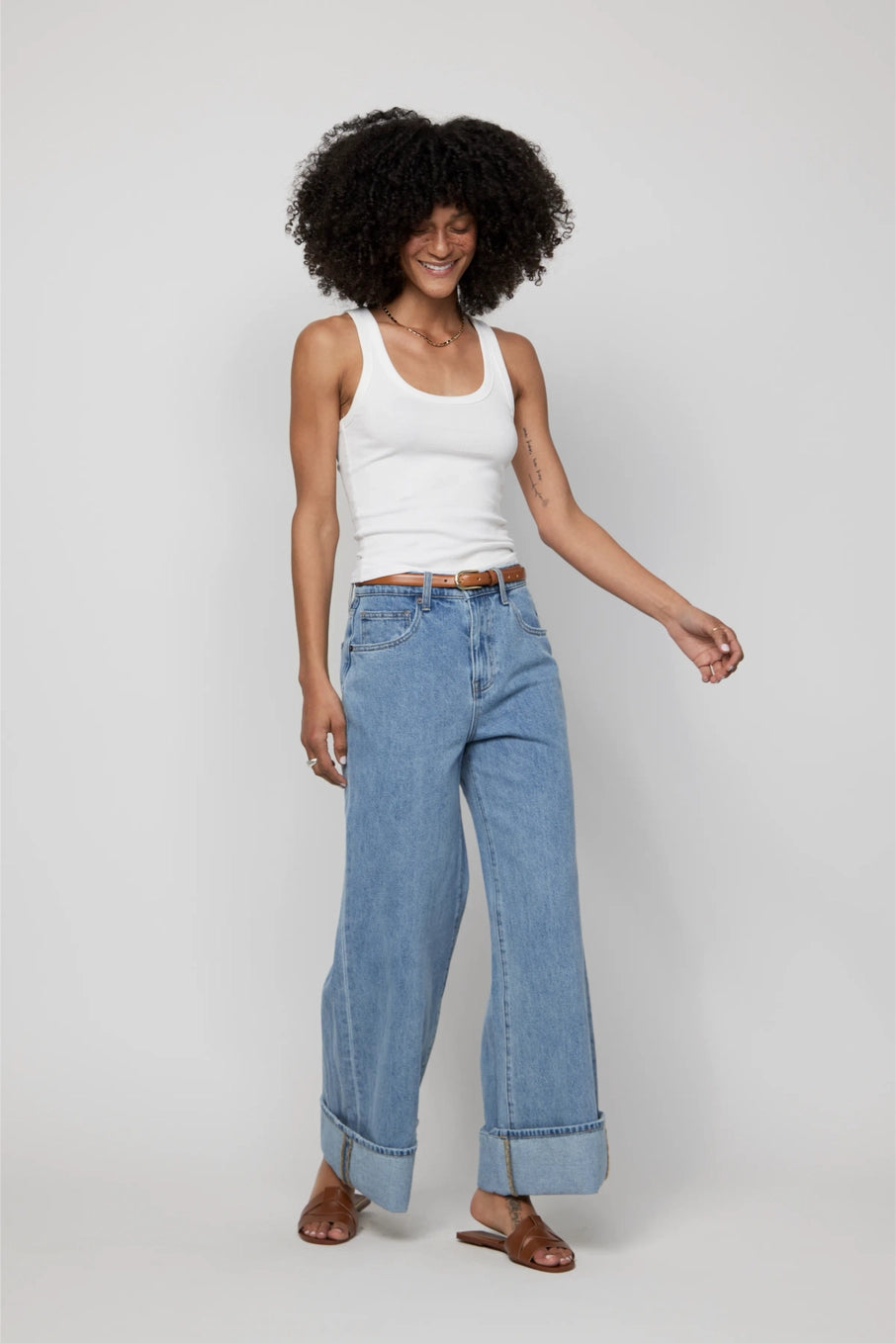 Parker Cuffed Wide Leg Jean - ACME FINE GOODS