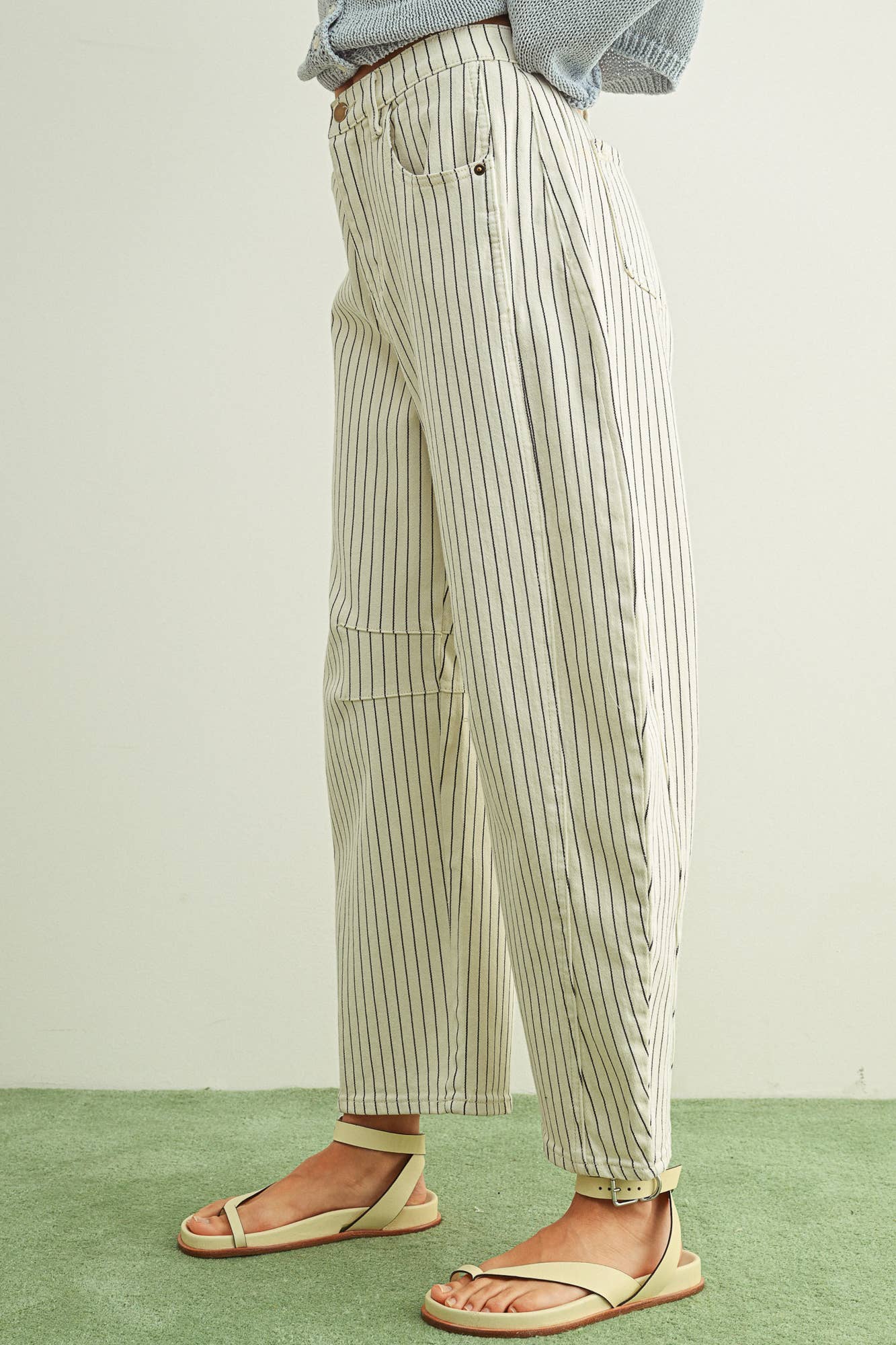 Pinstripe Barrel Pant