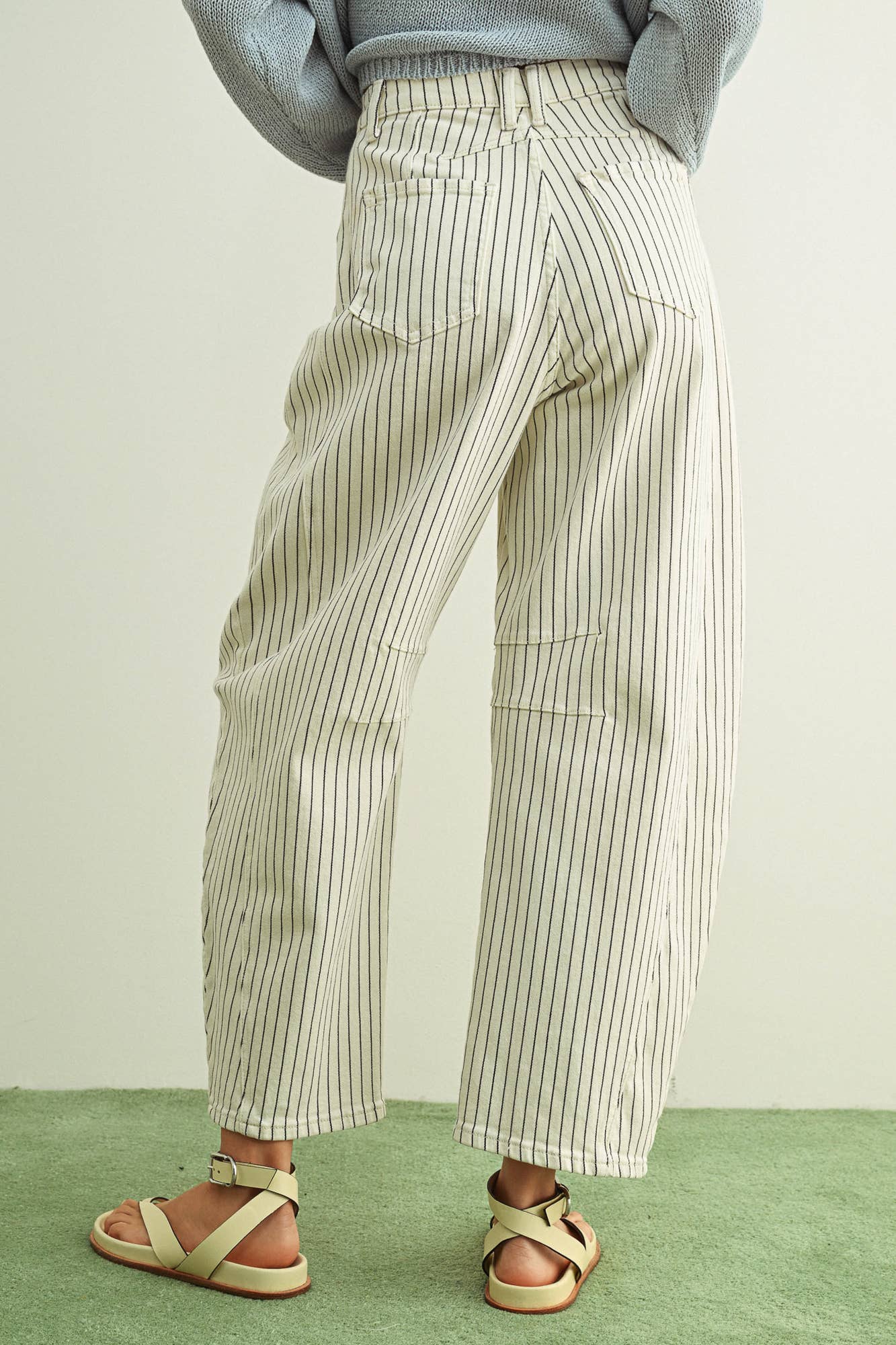 Pinstripe Barrel Pant
