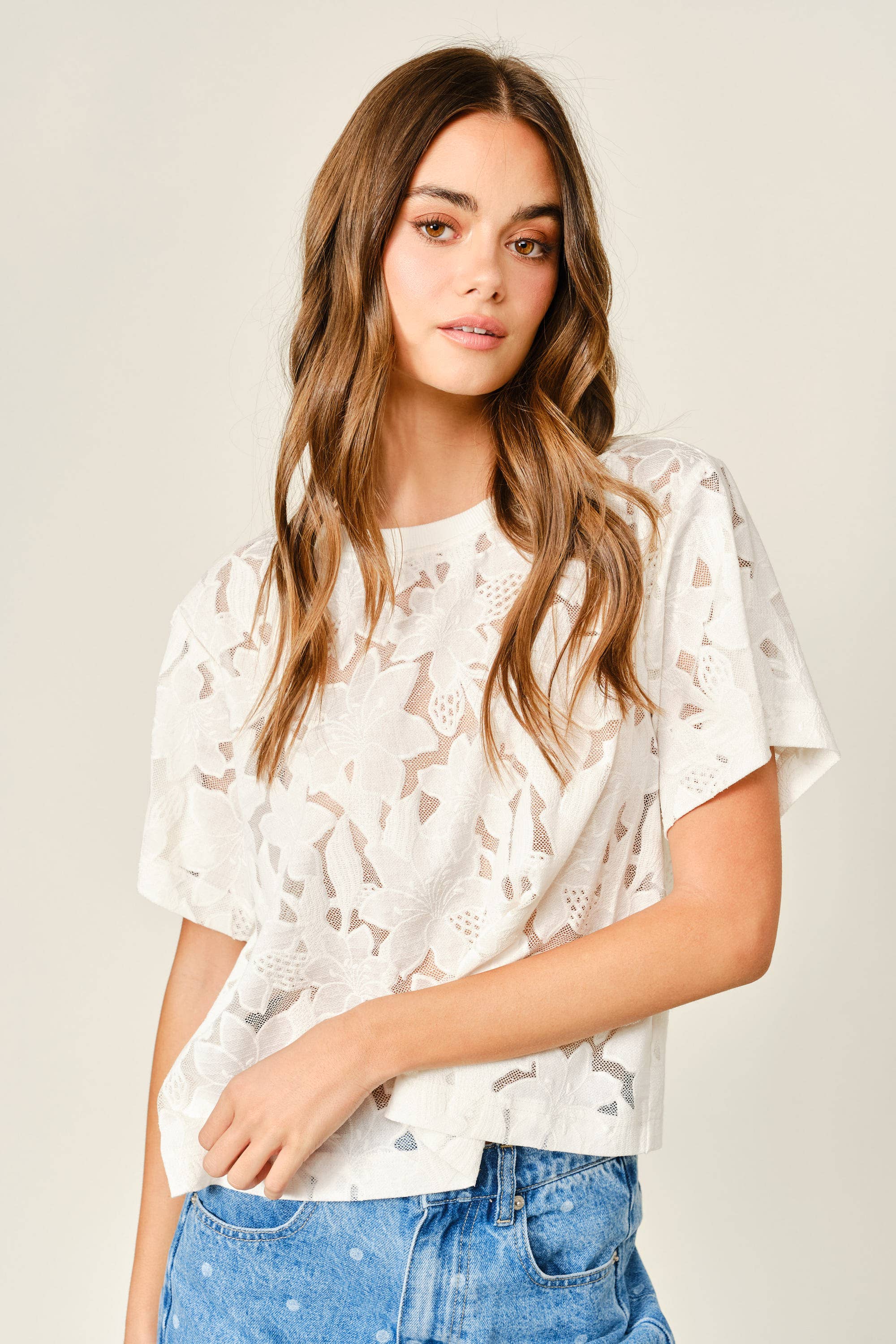 Floral Lace Tee