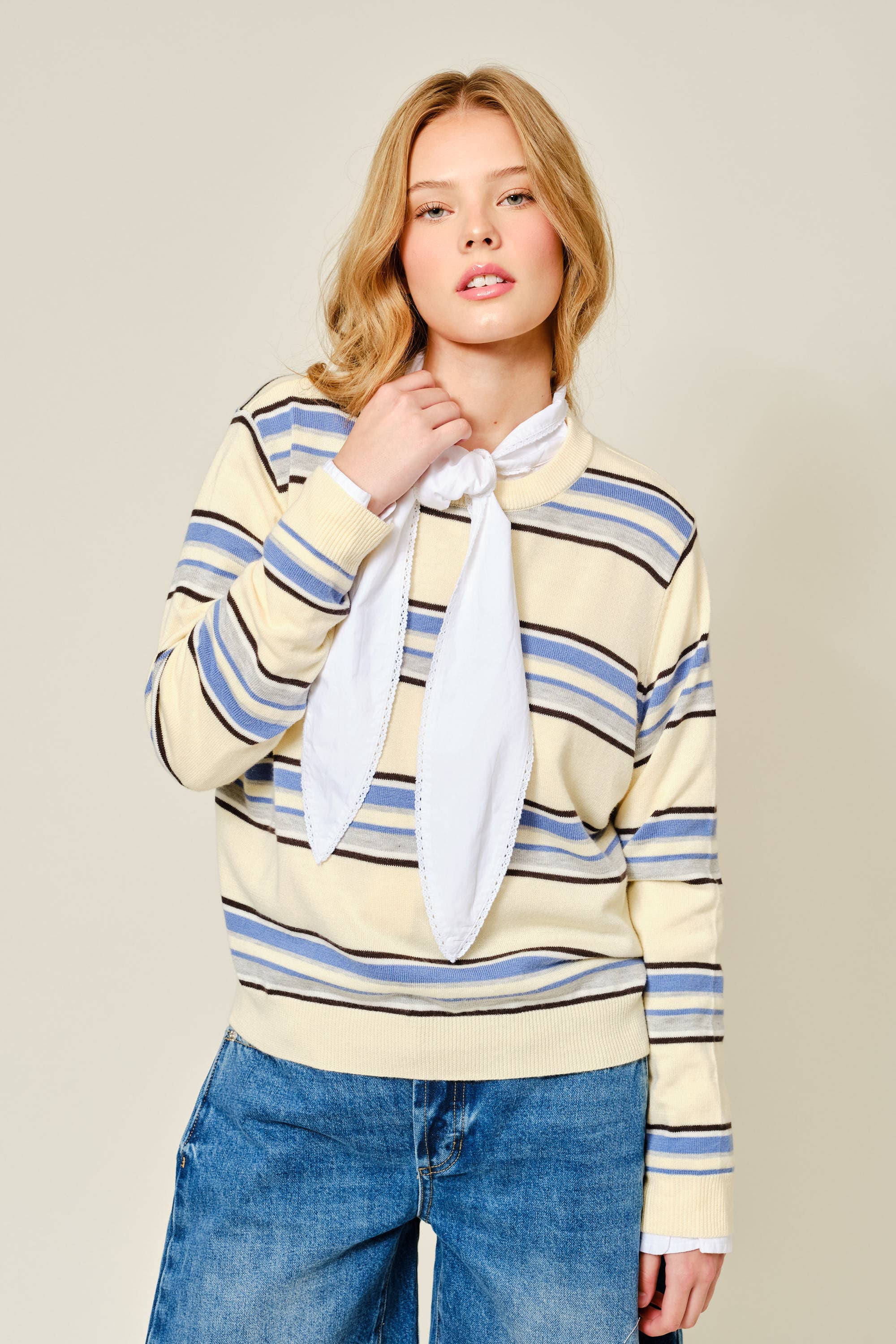 Soft Striped Crewneck - ACME FINE GOODS