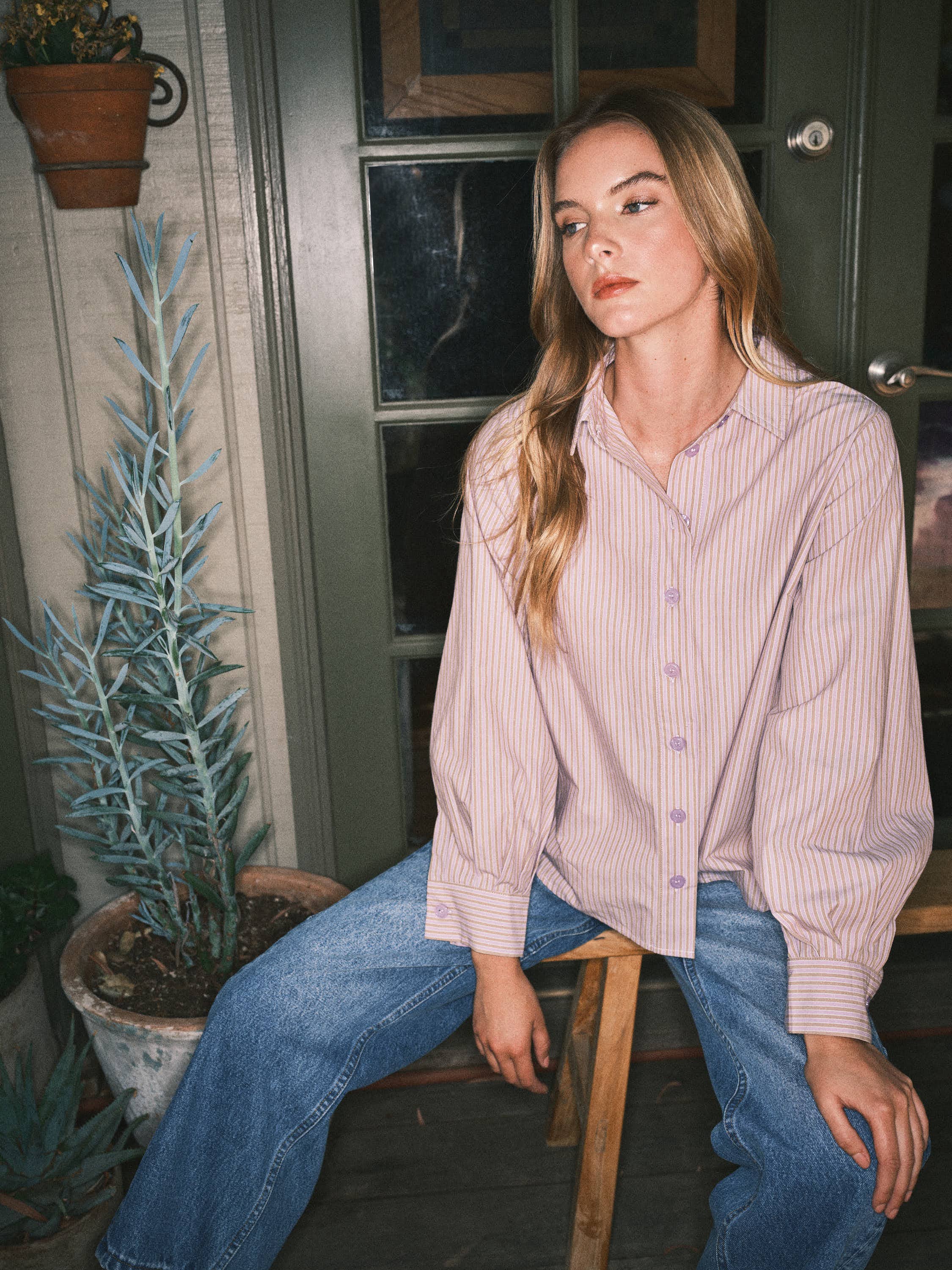 Soft striped button shirt - ACME FINE GOODS